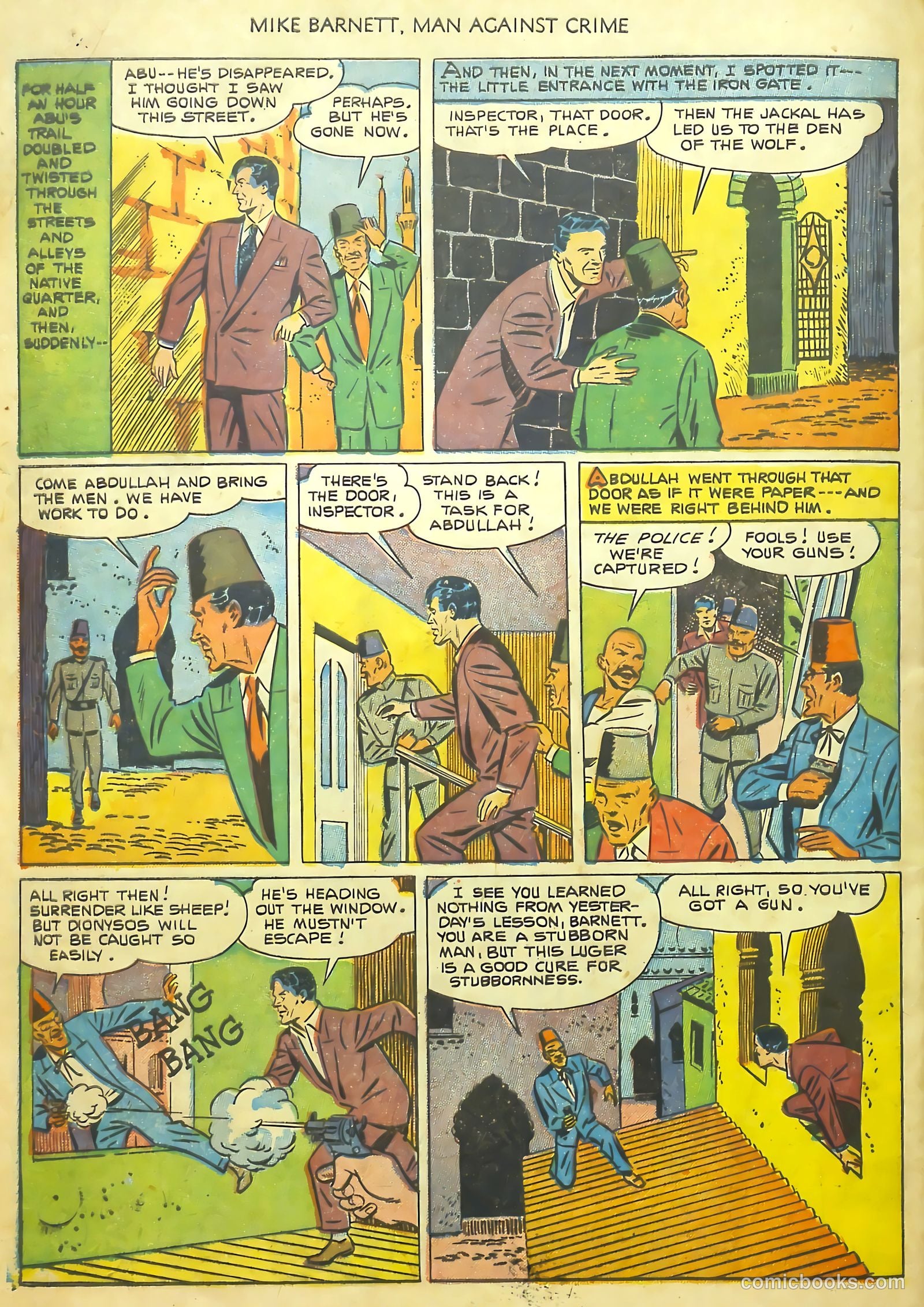Mike Barnett, Man Against Crime #1 (1951) — page 28 of 36