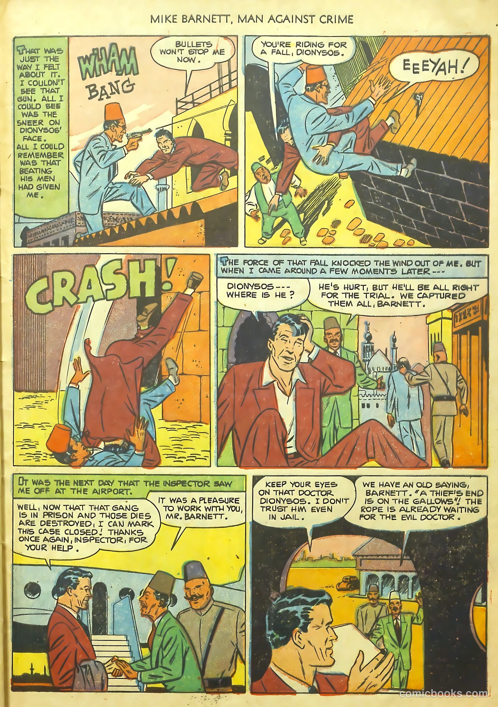 Mike Barnett, Man Against Crime #1 (1951) — page 29 of 36