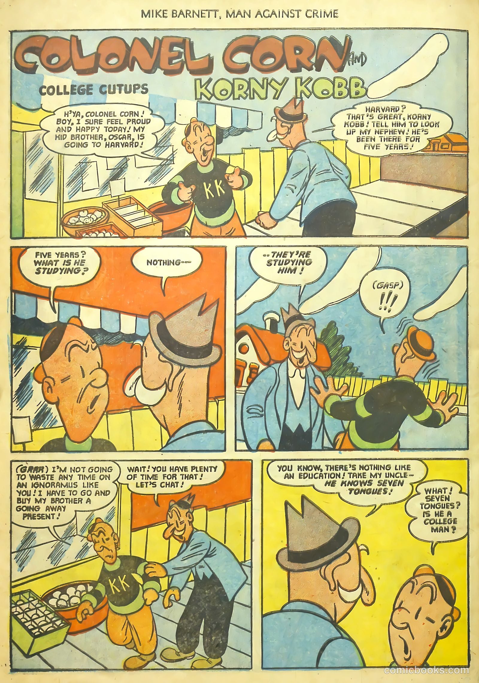 Mike Barnett, Man Against Crime #1 (1951) — page 30 of 36