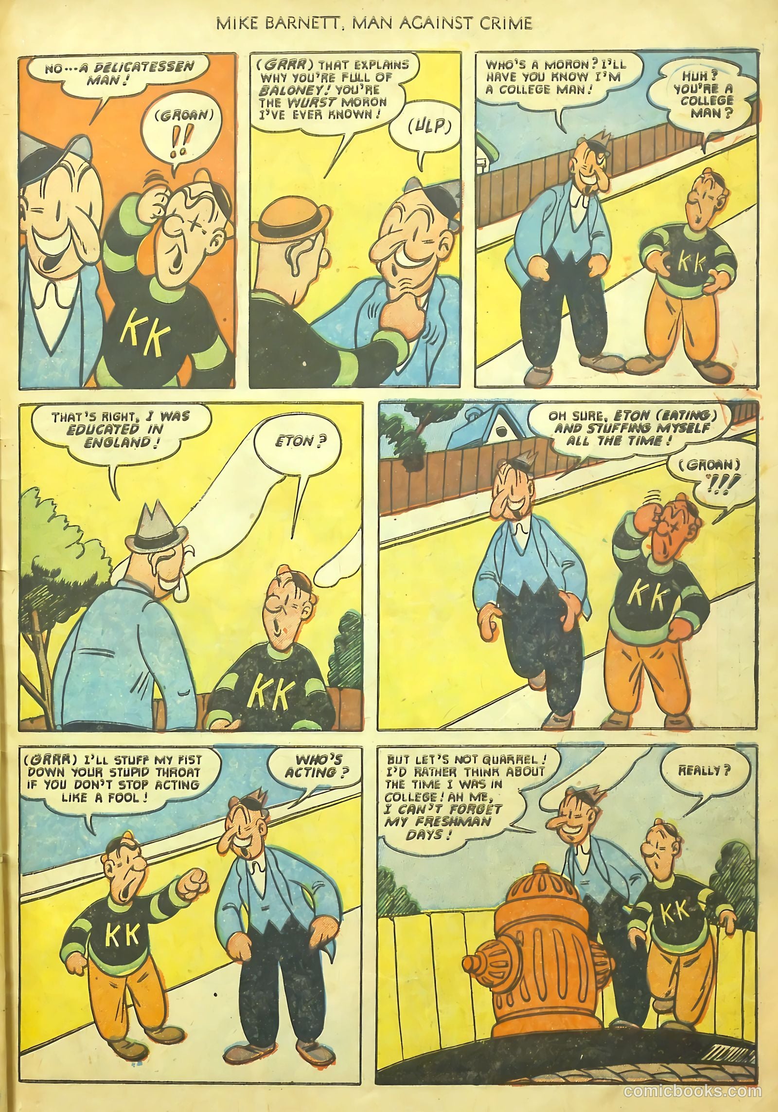 Mike Barnett, Man Against Crime #1 (1951) — page 31 of 36