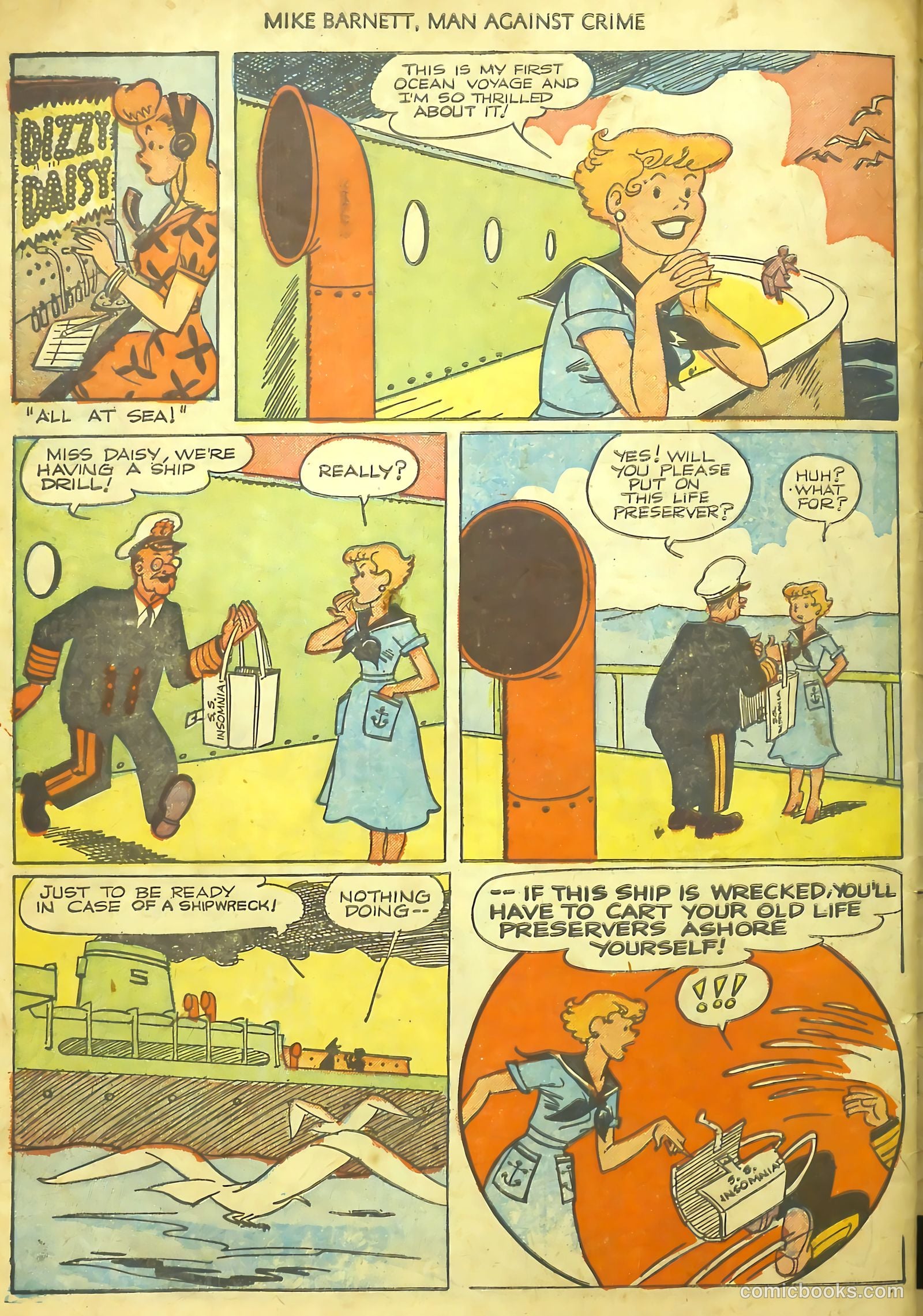 Mike Barnett, Man Against Crime #1 (1951) — page 34 of 36