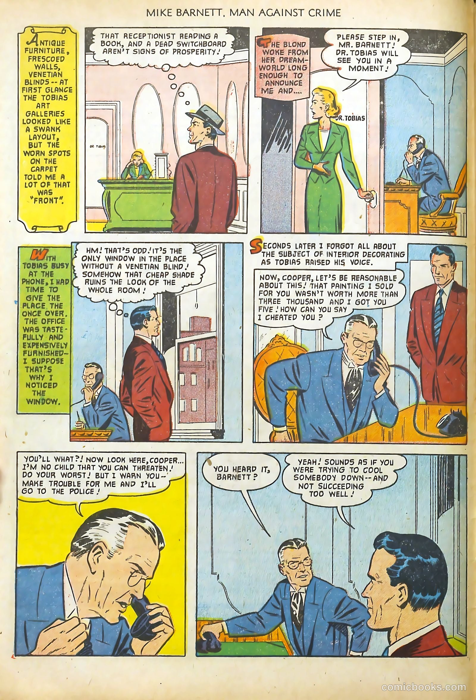 Mike Barnett, Man Against Crime #2 (1952) — page 4 of 36