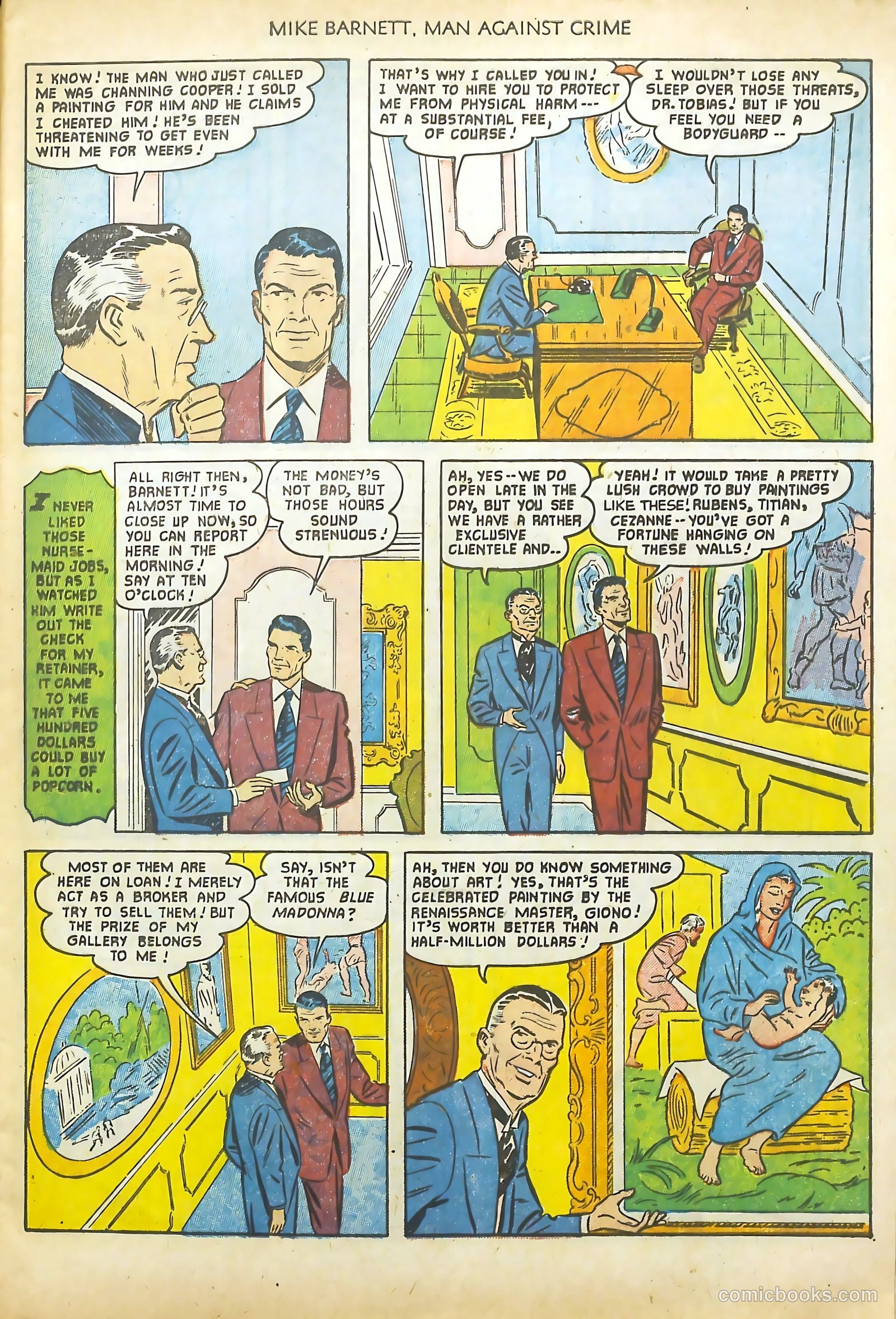 Mike Barnett, Man Against Crime #2 (1952) — page 5 of 36