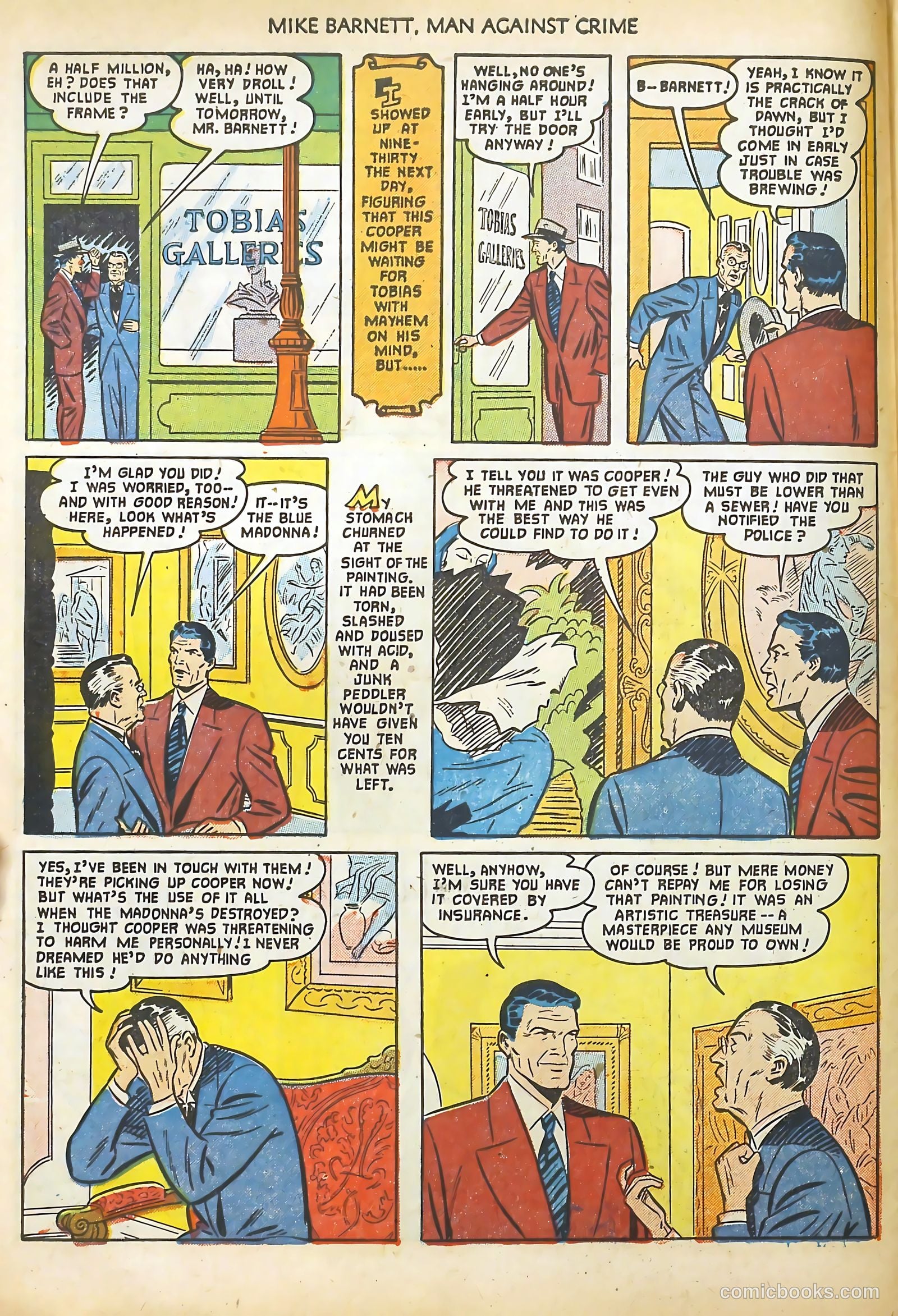 Mike Barnett, Man Against Crime #2 (1952) — page 6 of 36