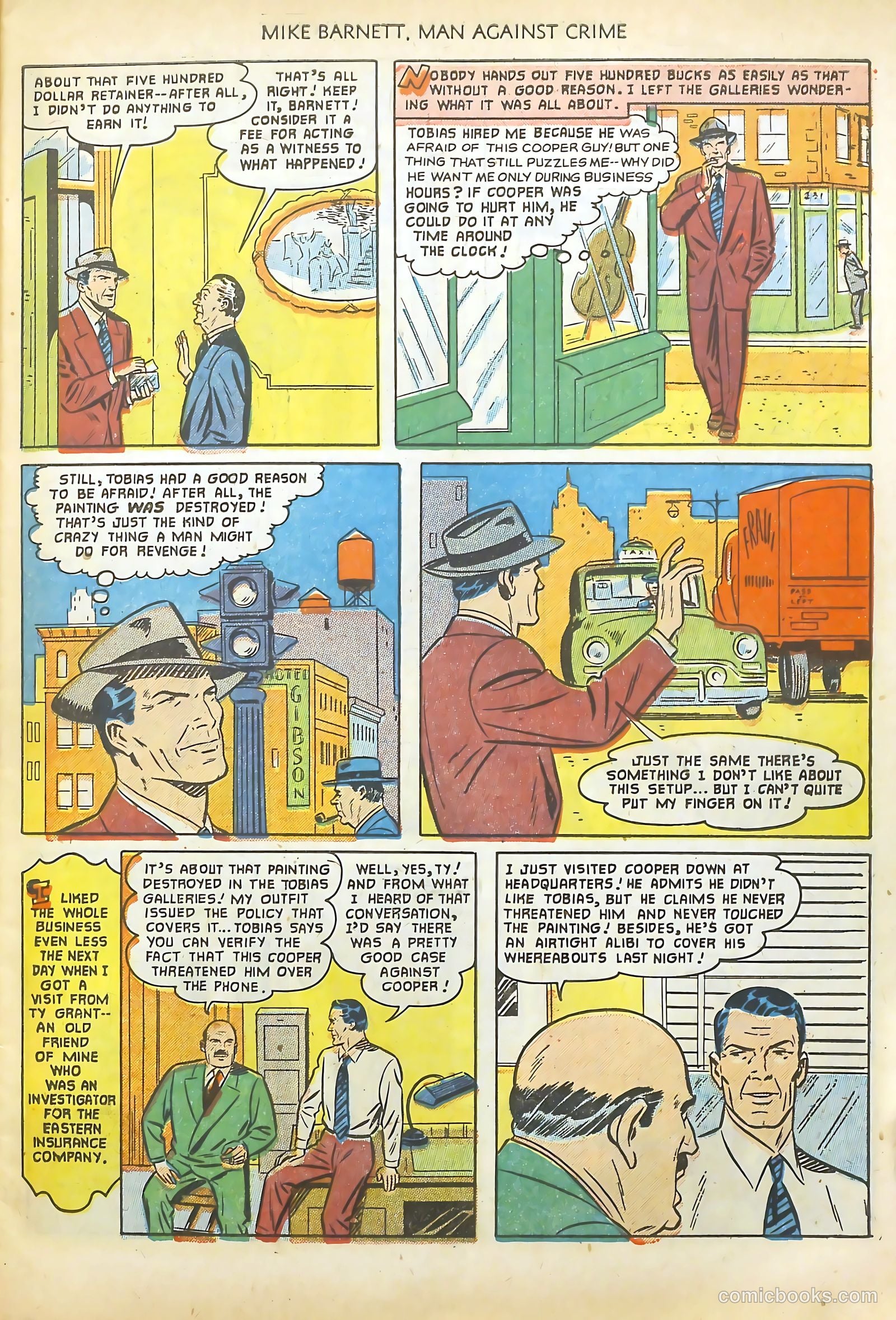 Mike Barnett, Man Against Crime #2 (1952) — page 7 of 36
