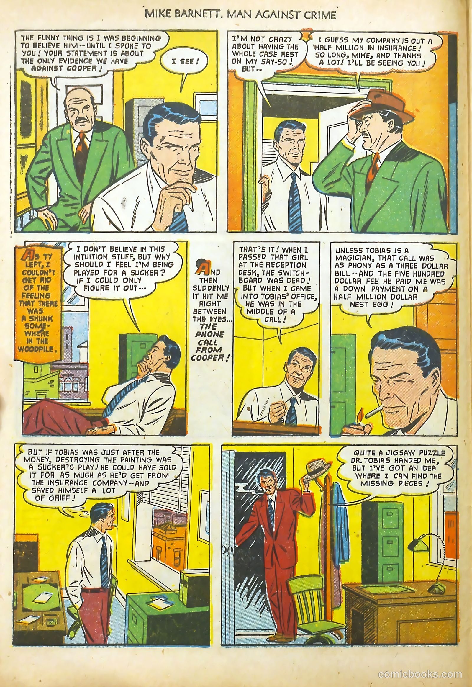 Mike Barnett, Man Against Crime #2 (1952) — page 8 of 36