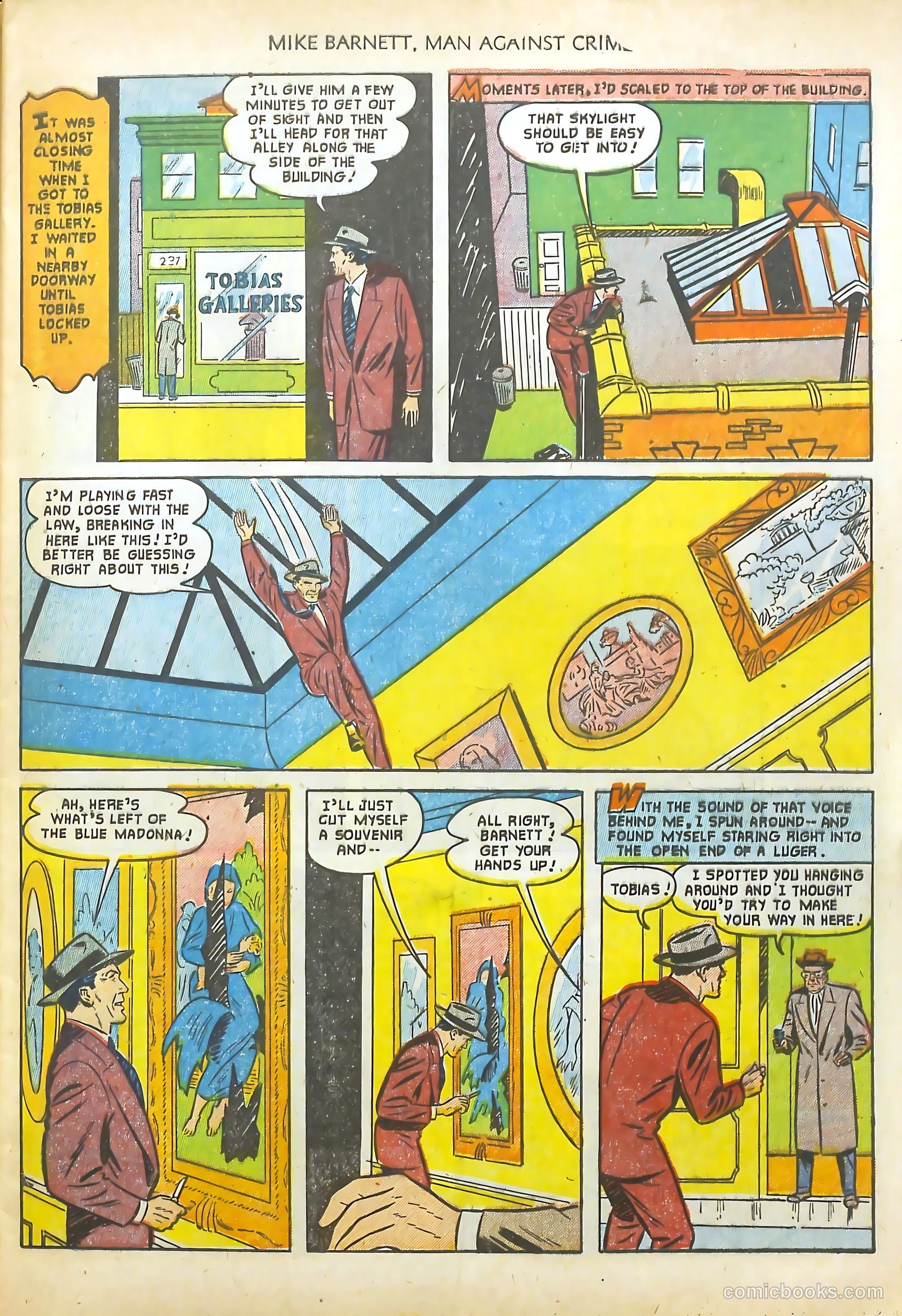 Mike Barnett, Man Against Crime #2 (1952) — page 9 of 36