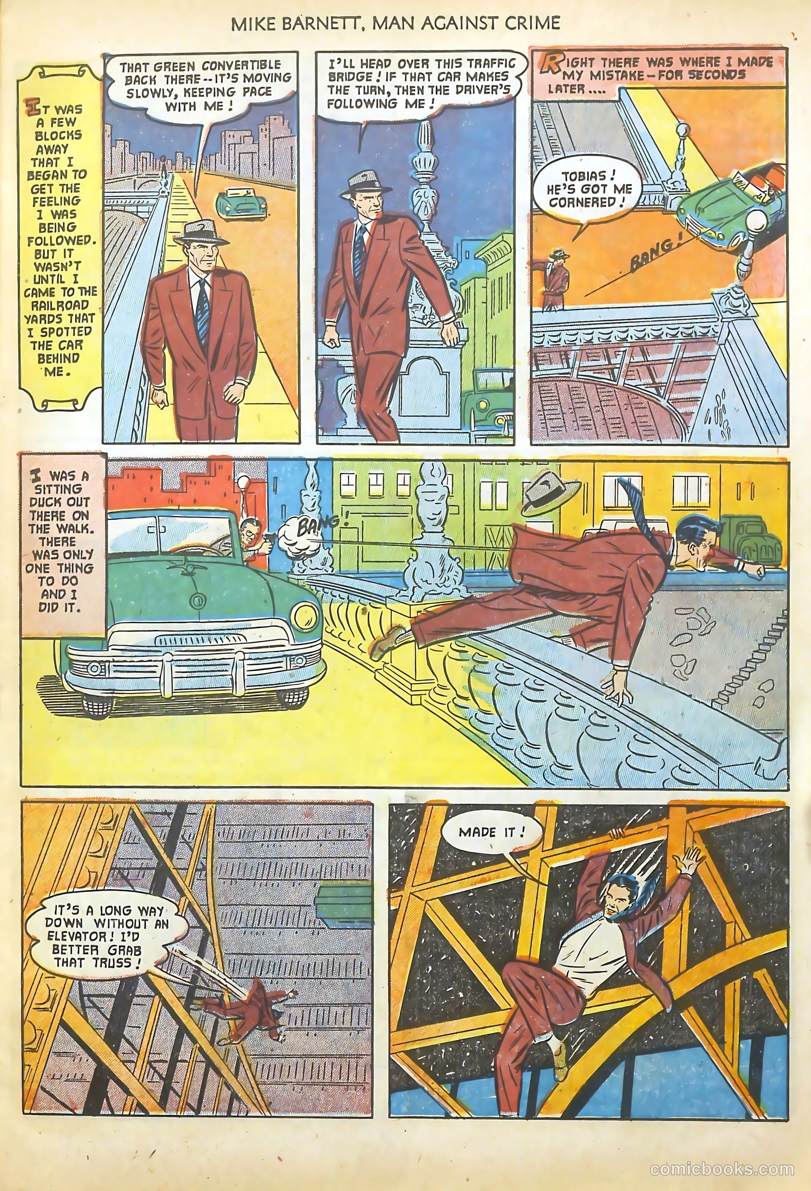 Mike Barnett, Man Against Crime #2 (1952) — page 11 of 36