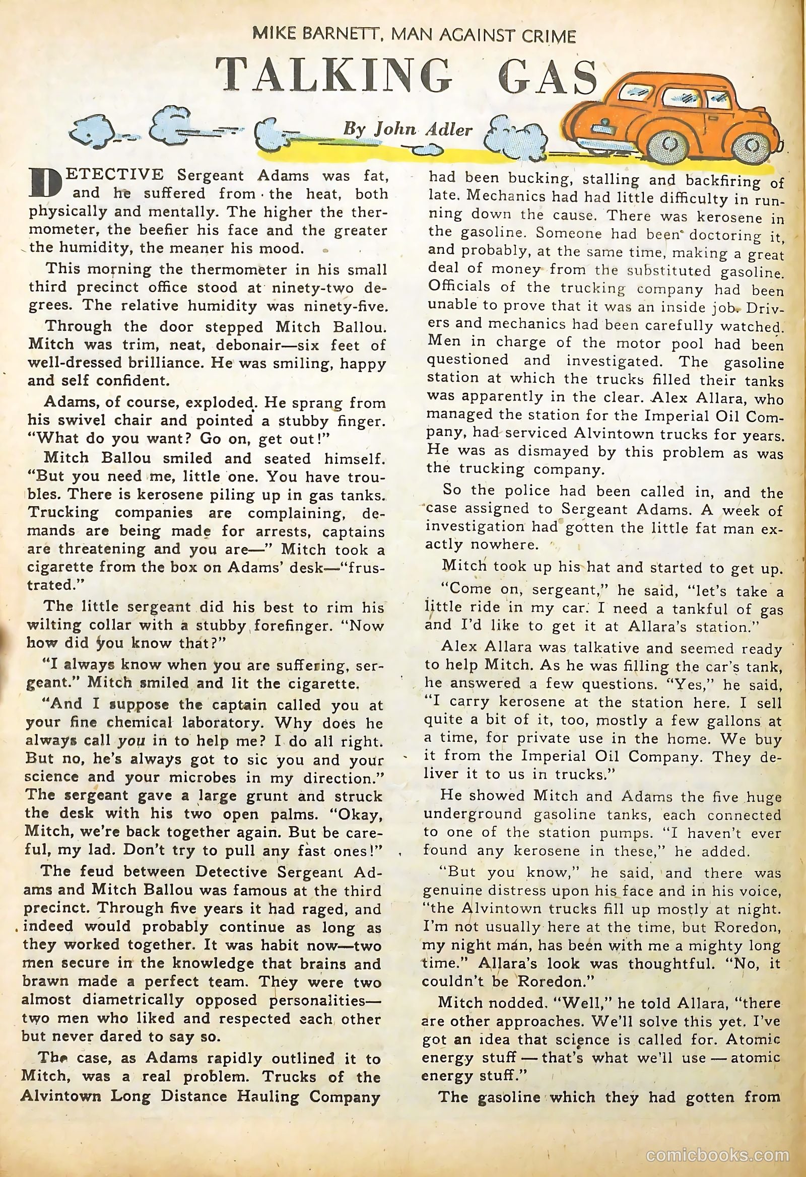 Mike Barnett, Man Against Crime #2 (1952) — page 16 of 36