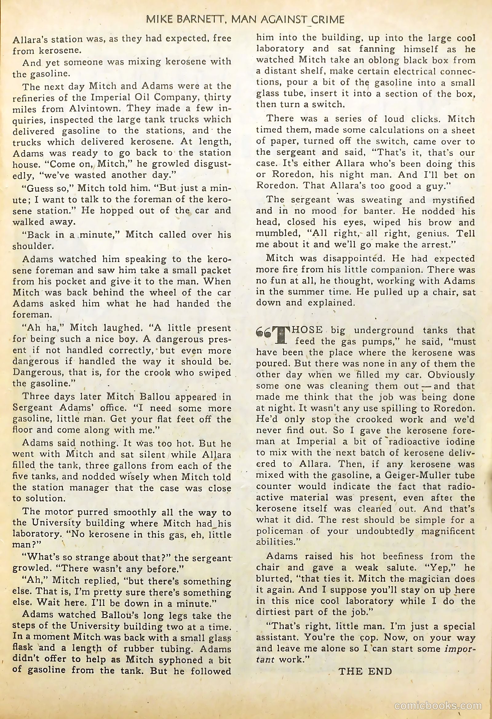Mike Barnett, Man Against Crime #2 (1952) — page 17 of 36