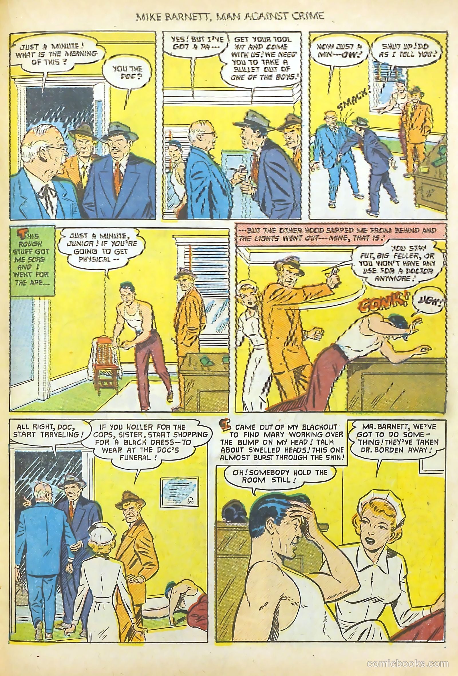 Mike Barnett, Man Against Crime #2 (1952) — page 19 of 36