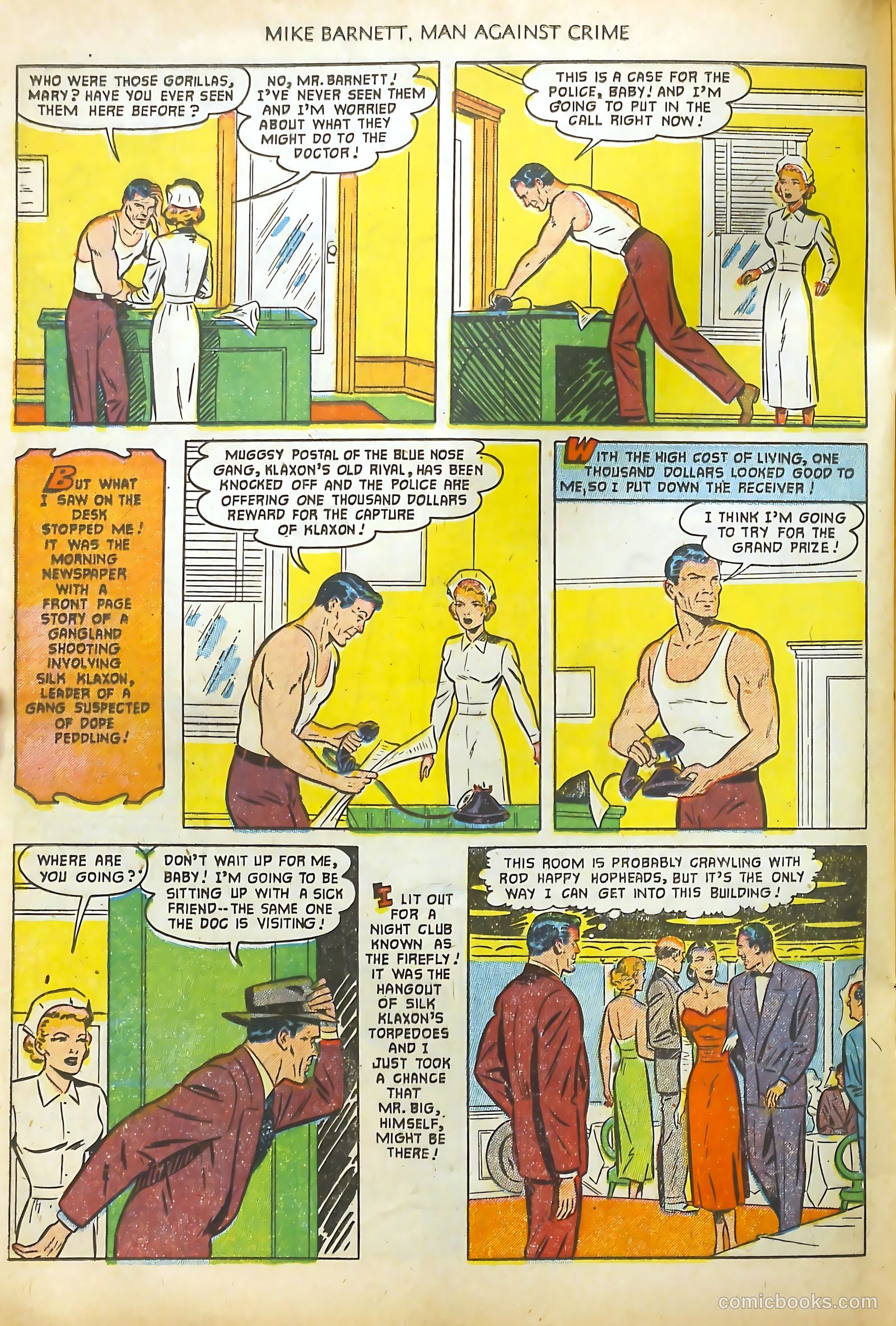 Mike Barnett, Man Against Crime #2 (1952) — page 20 of 36