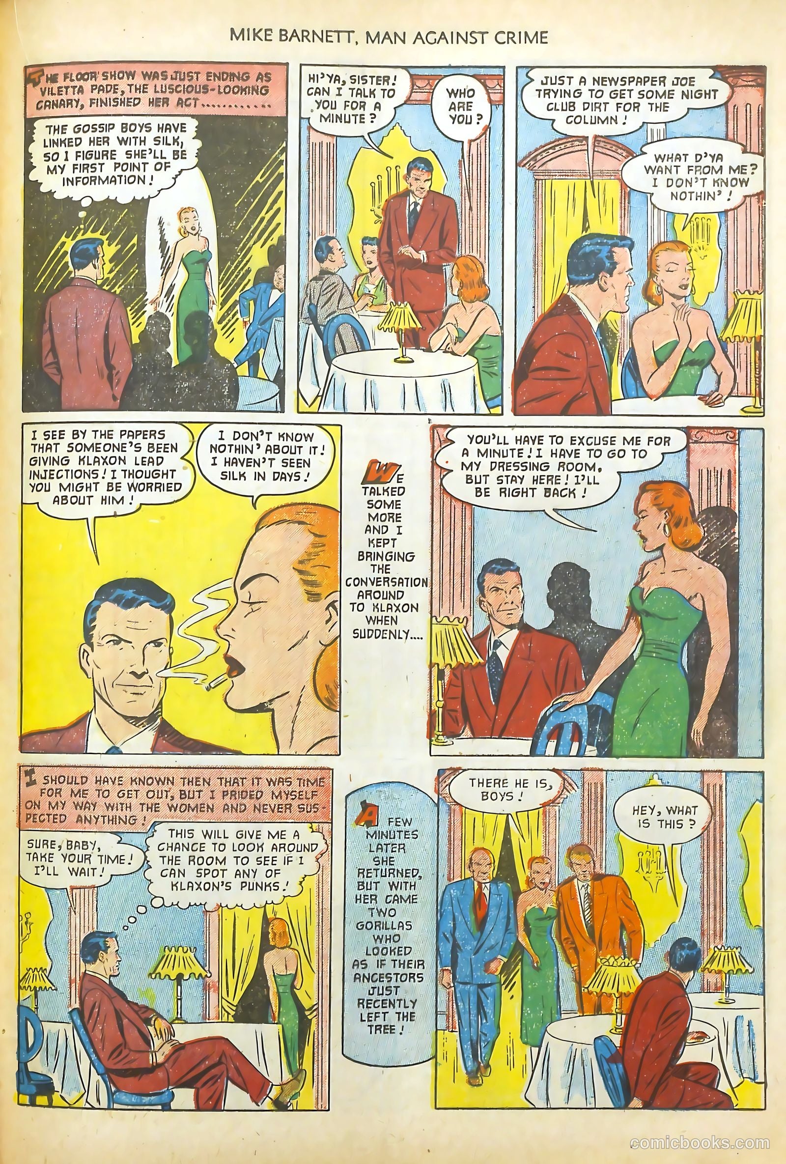 Mike Barnett, Man Against Crime #2 (1952) — page 21 of 36