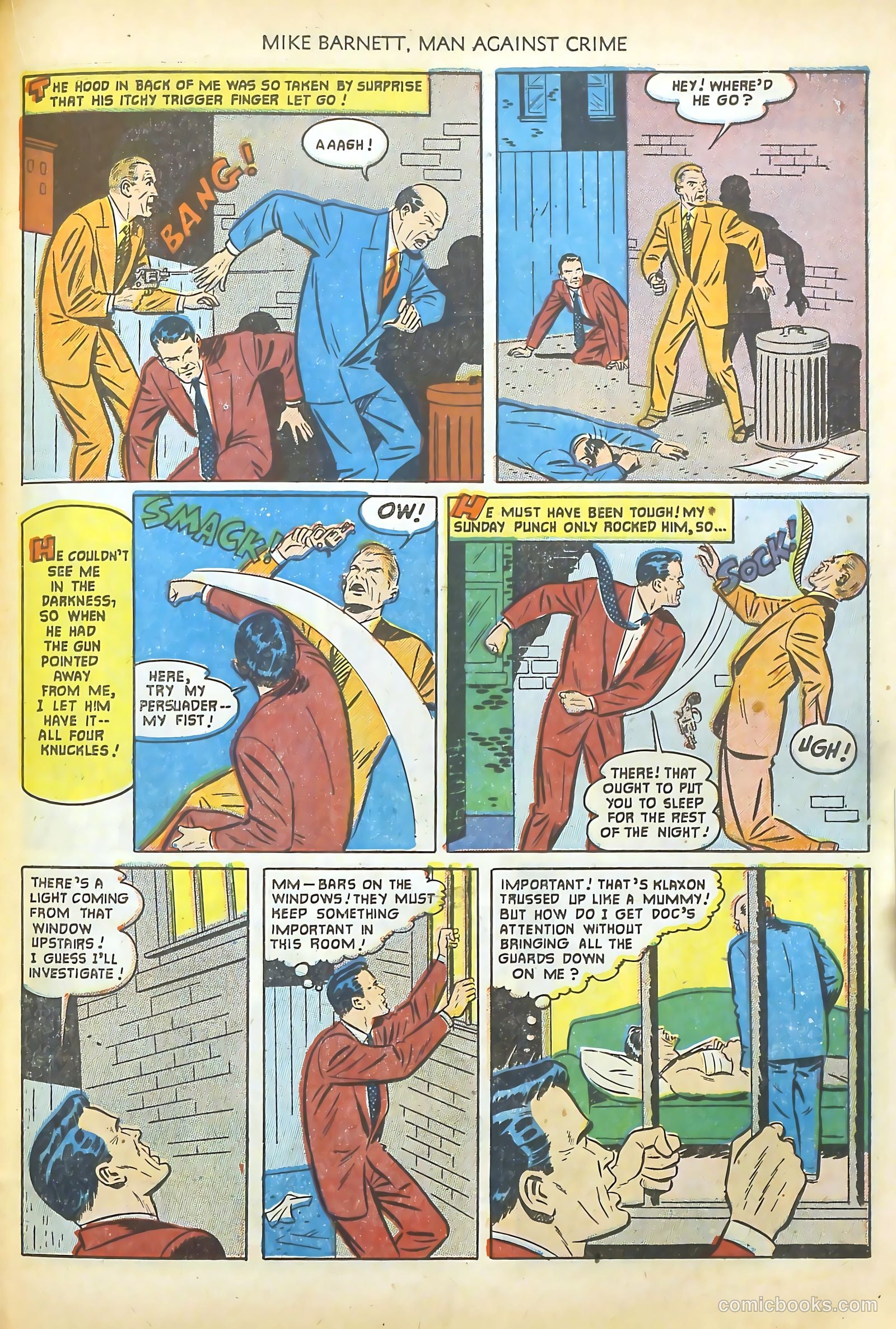 Mike Barnett, Man Against Crime #2 (1952) — page 23 of 36
