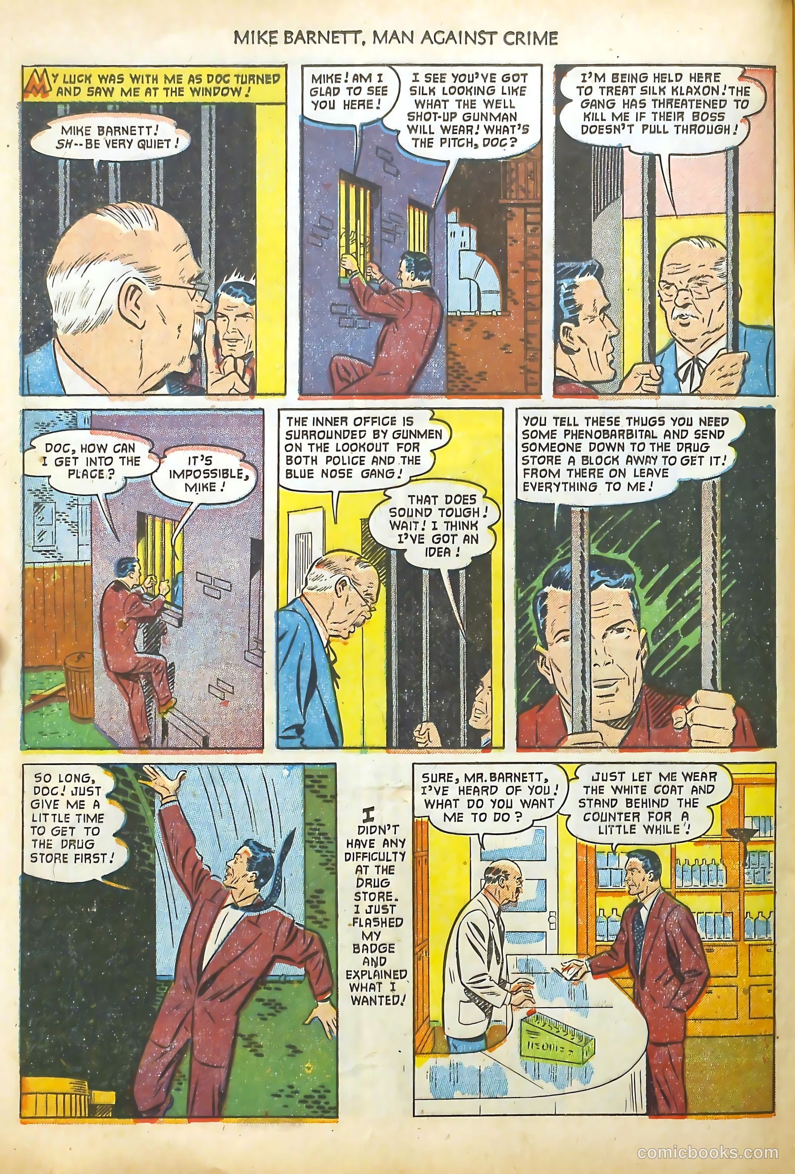 Mike Barnett, Man Against Crime #2 (1952) — page 24 of 36