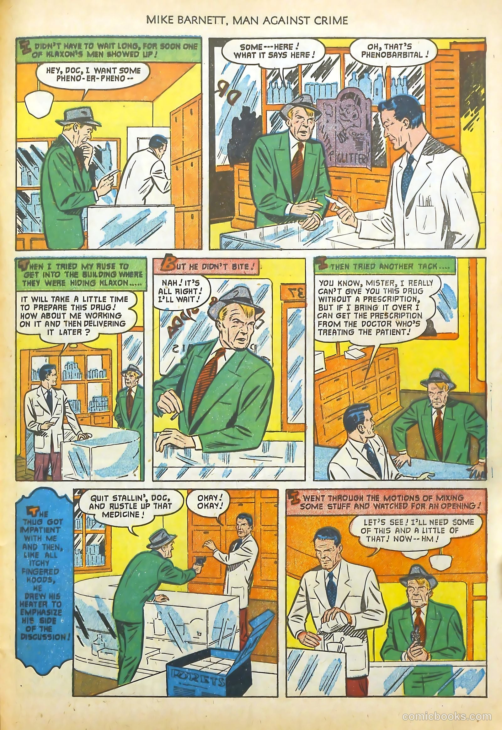 Mike Barnett, Man Against Crime #2 (1952) — page 25 of 36