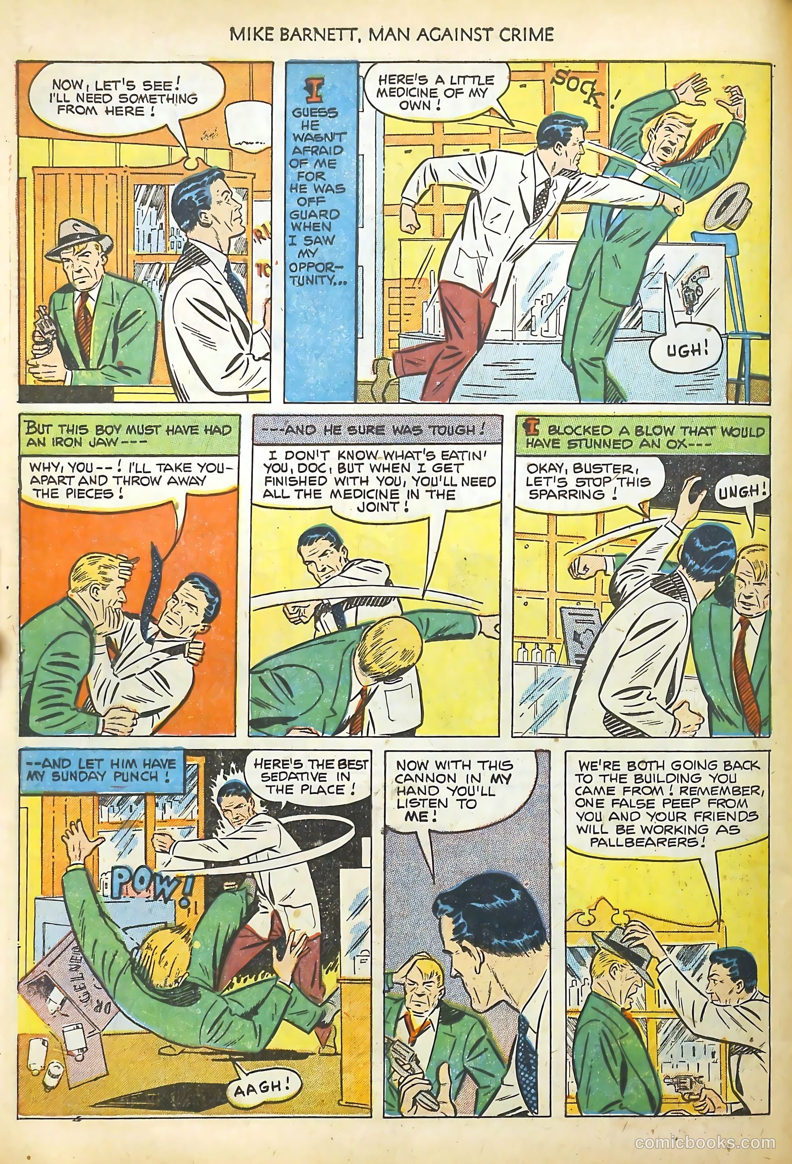 Mike Barnett, Man Against Crime #2 (1952) — page 26 of 36