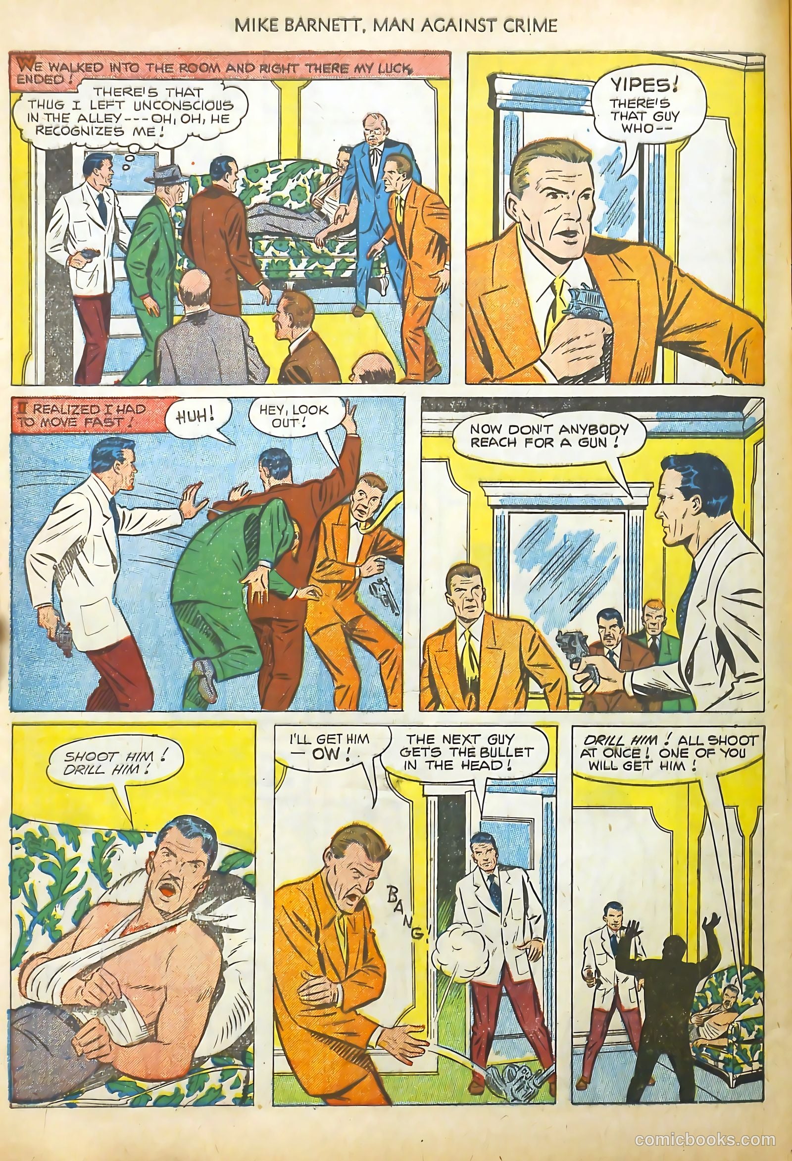 Mike Barnett, Man Against Crime #2 (1952) — page 28 of 36