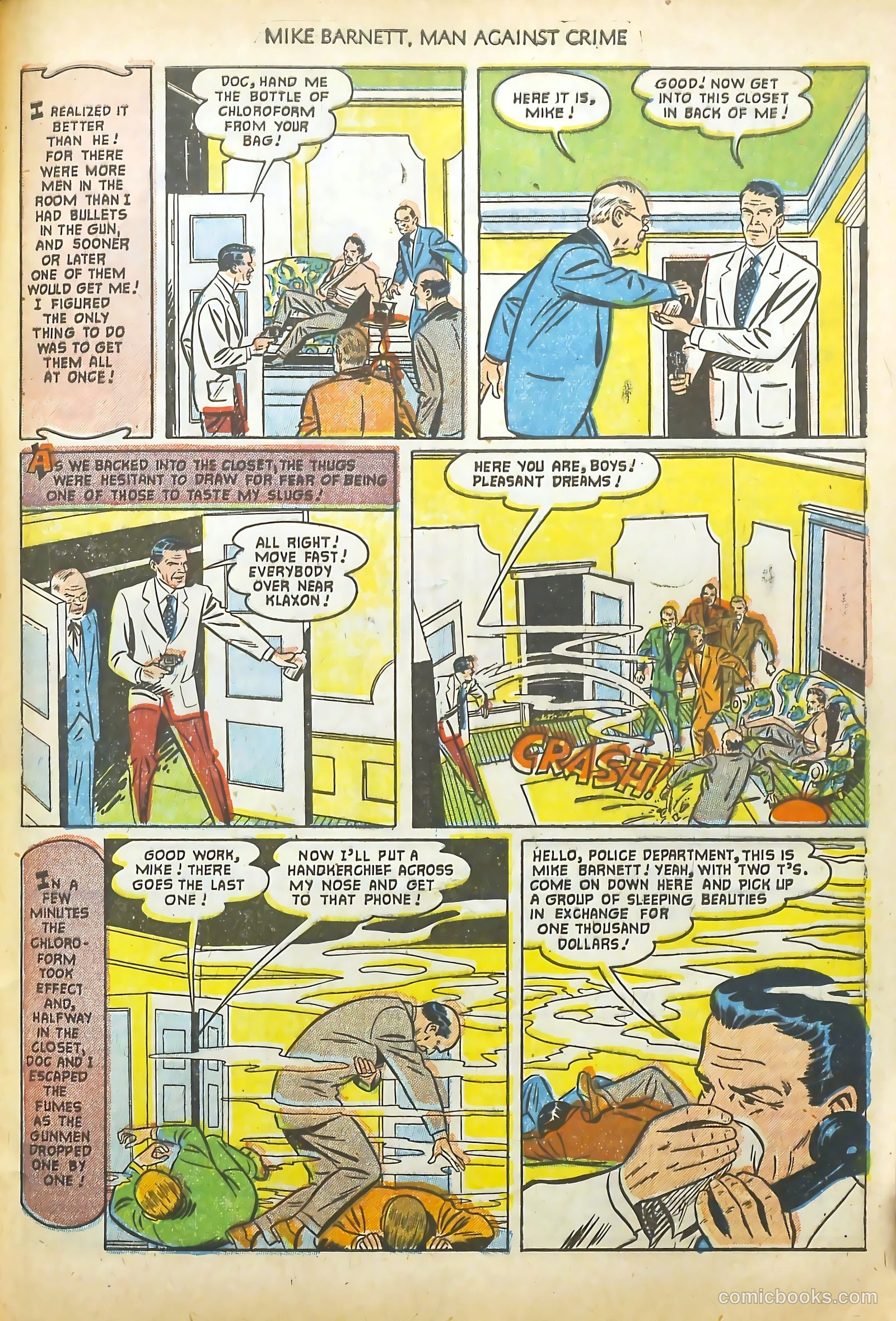 Mike Barnett, Man Against Crime #2 (1952) — page 29 of 36