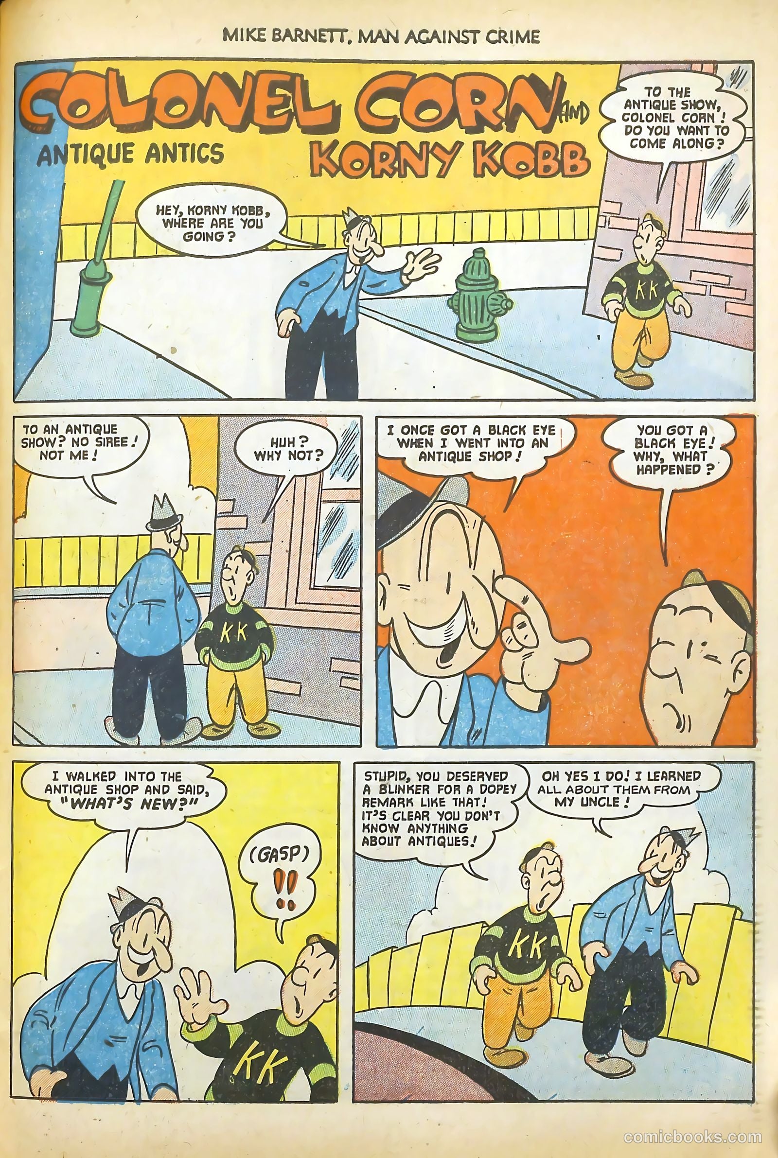 Mike Barnett, Man Against Crime #2 (1952) — page 31 of 36