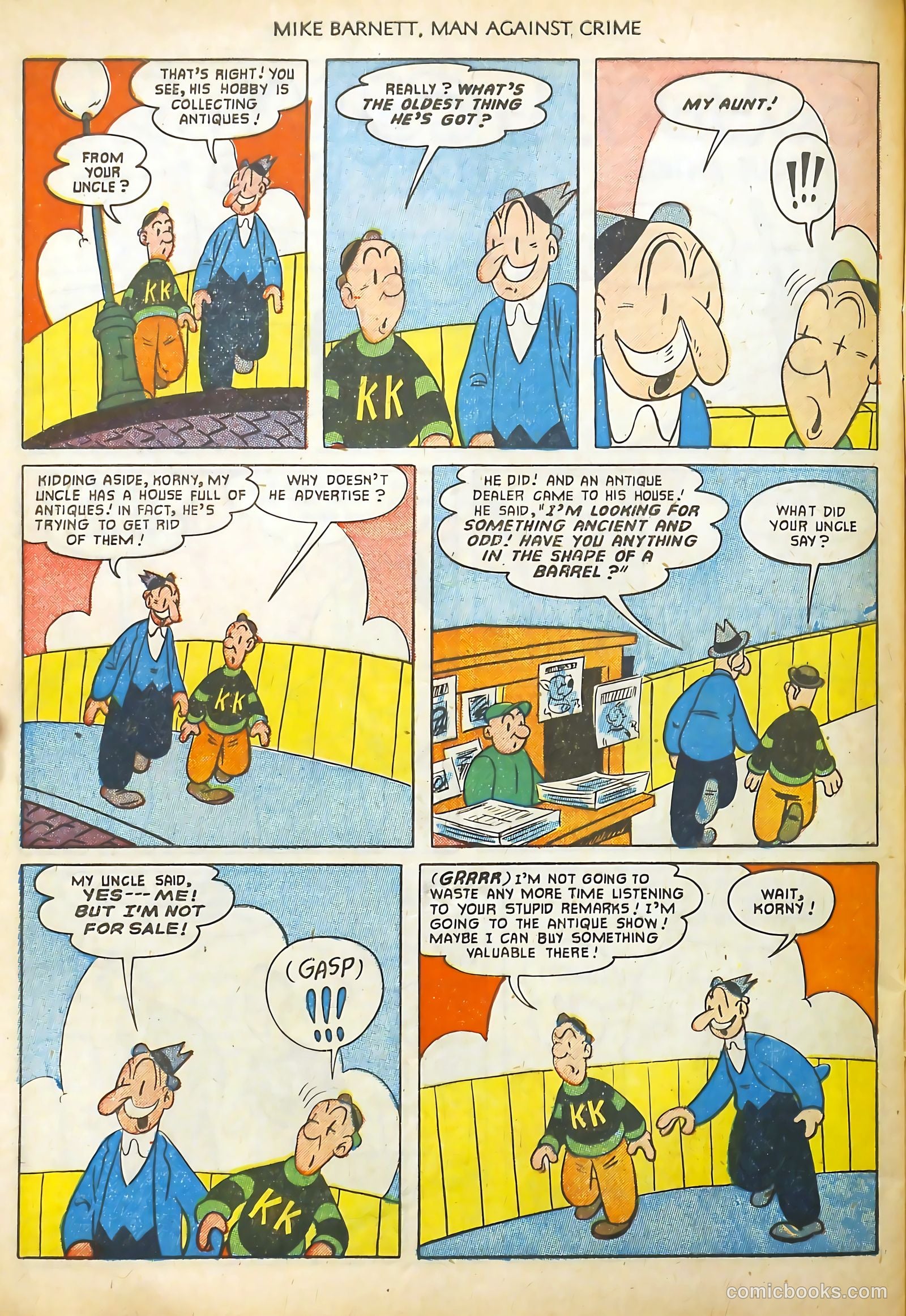 Mike Barnett, Man Against Crime #2 (1952) — page 32 of 36