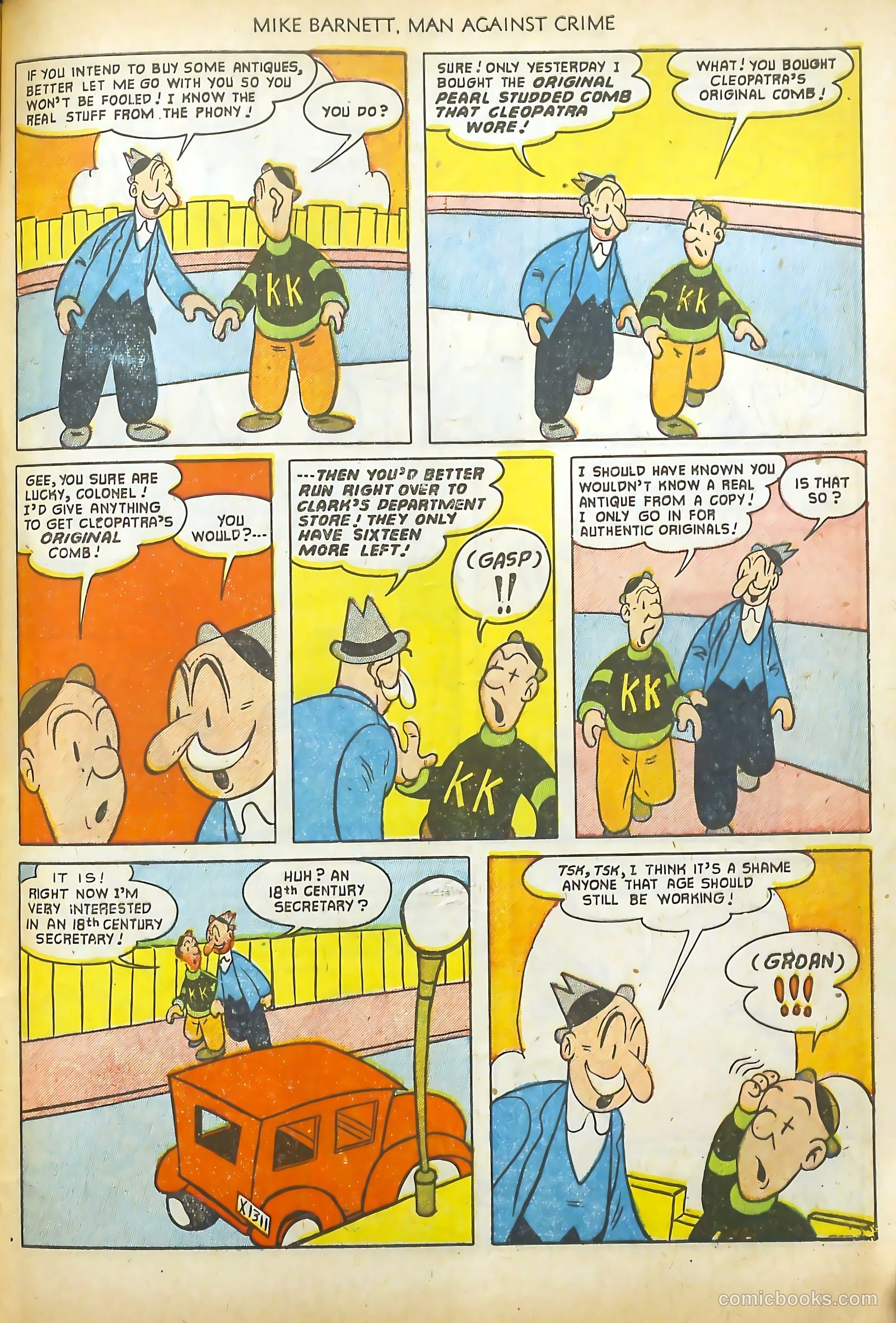 Mike Barnett, Man Against Crime #2 (1952) — page 33 of 36