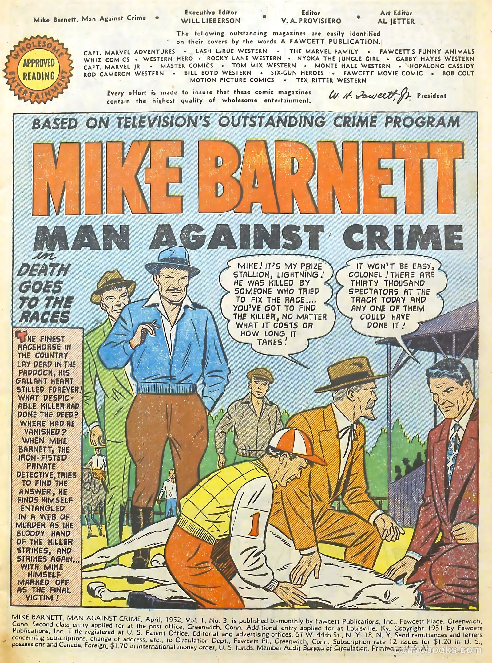 Mike Barnett, Man Against Crime #3 (1952) — page 3 of 36