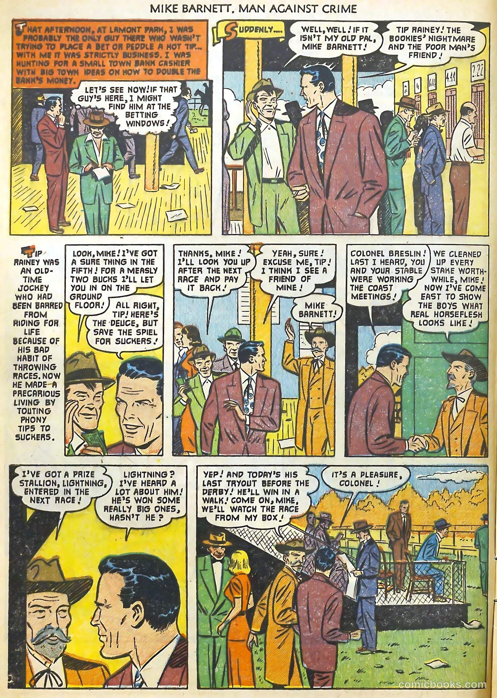 Mike Barnett, Man Against Crime #3 (1952) — page 4 of 36