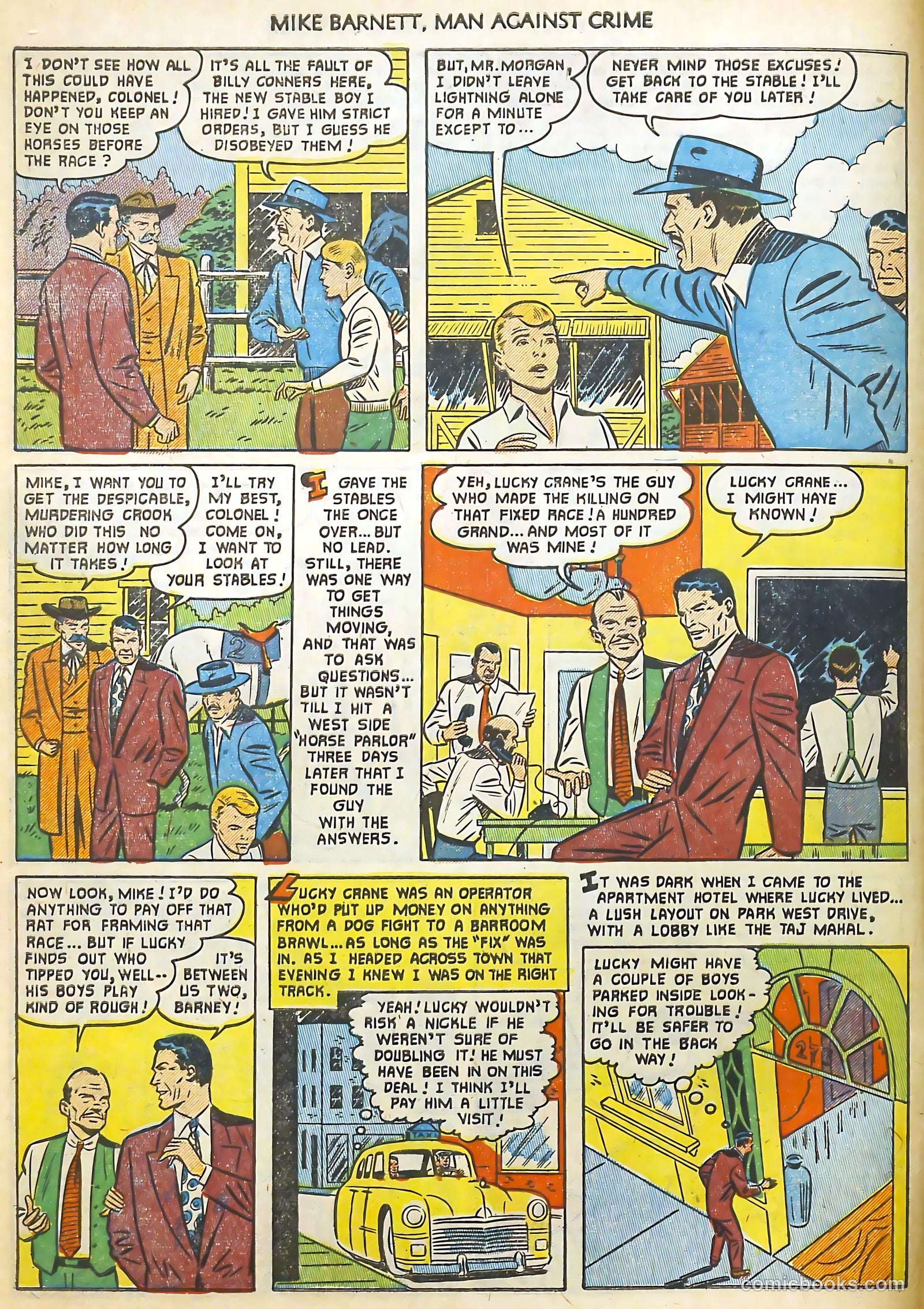 Mike Barnett, Man Against Crime #3 (1952) — page 6 of 36