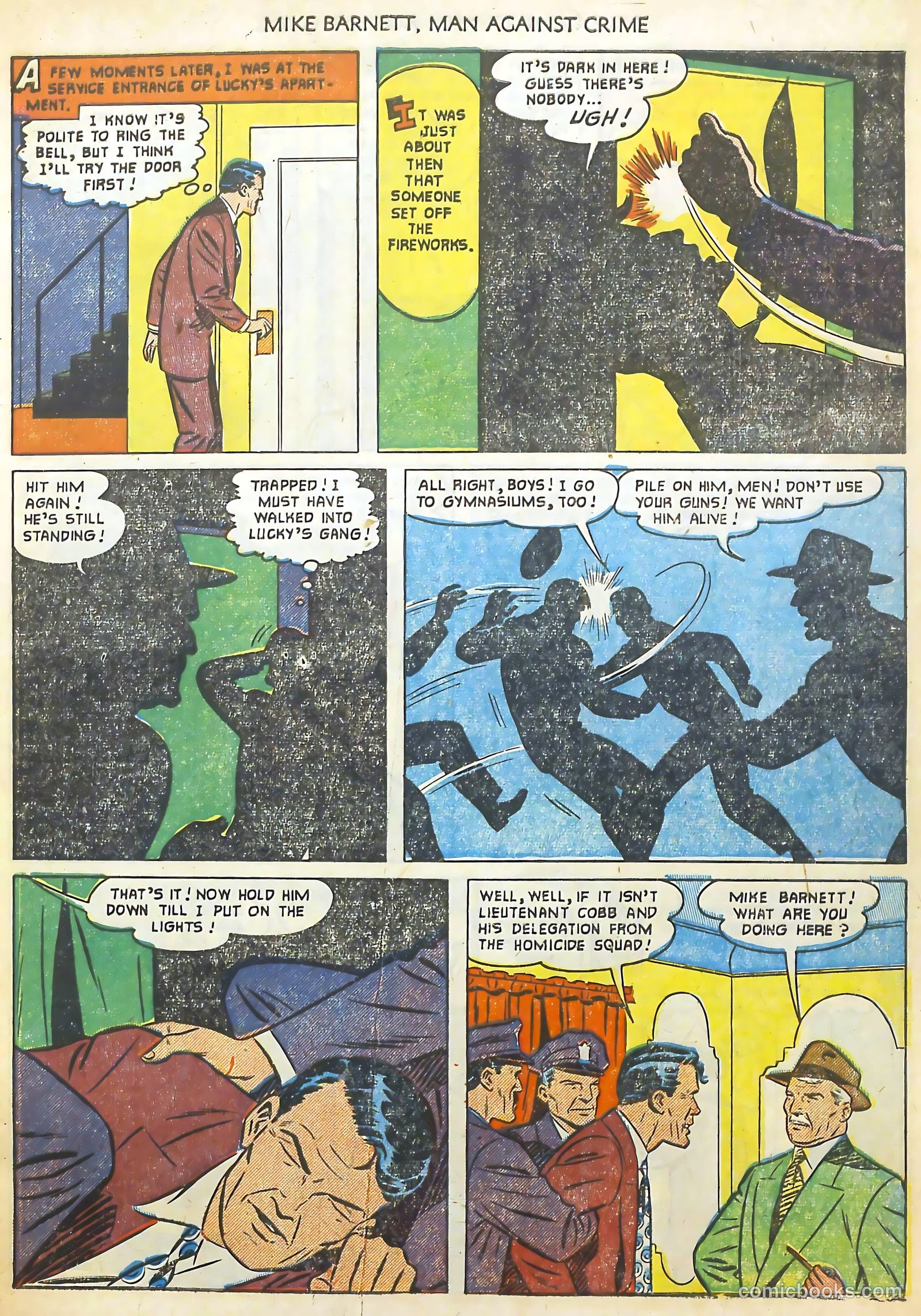 Mike Barnett, Man Against Crime #3 (1952) — page 7 of 36