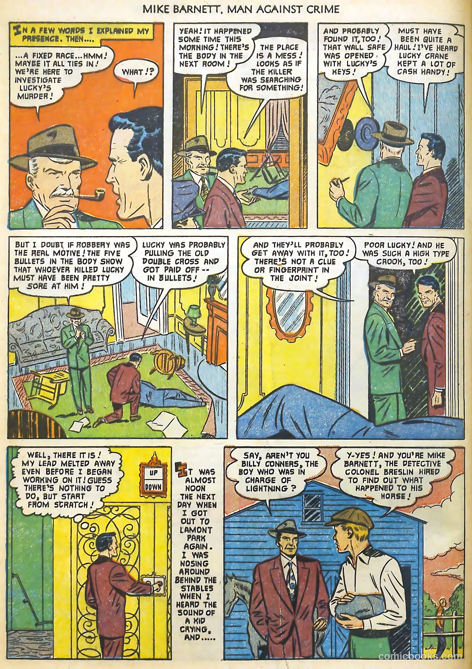 Mike Barnett, Man Against Crime #3 (1952) — page 8 of 36
