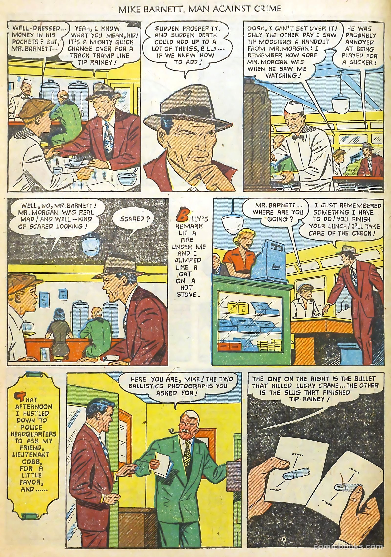 Mike Barnett, Man Against Crime #3 (1952) — page 10 of 36