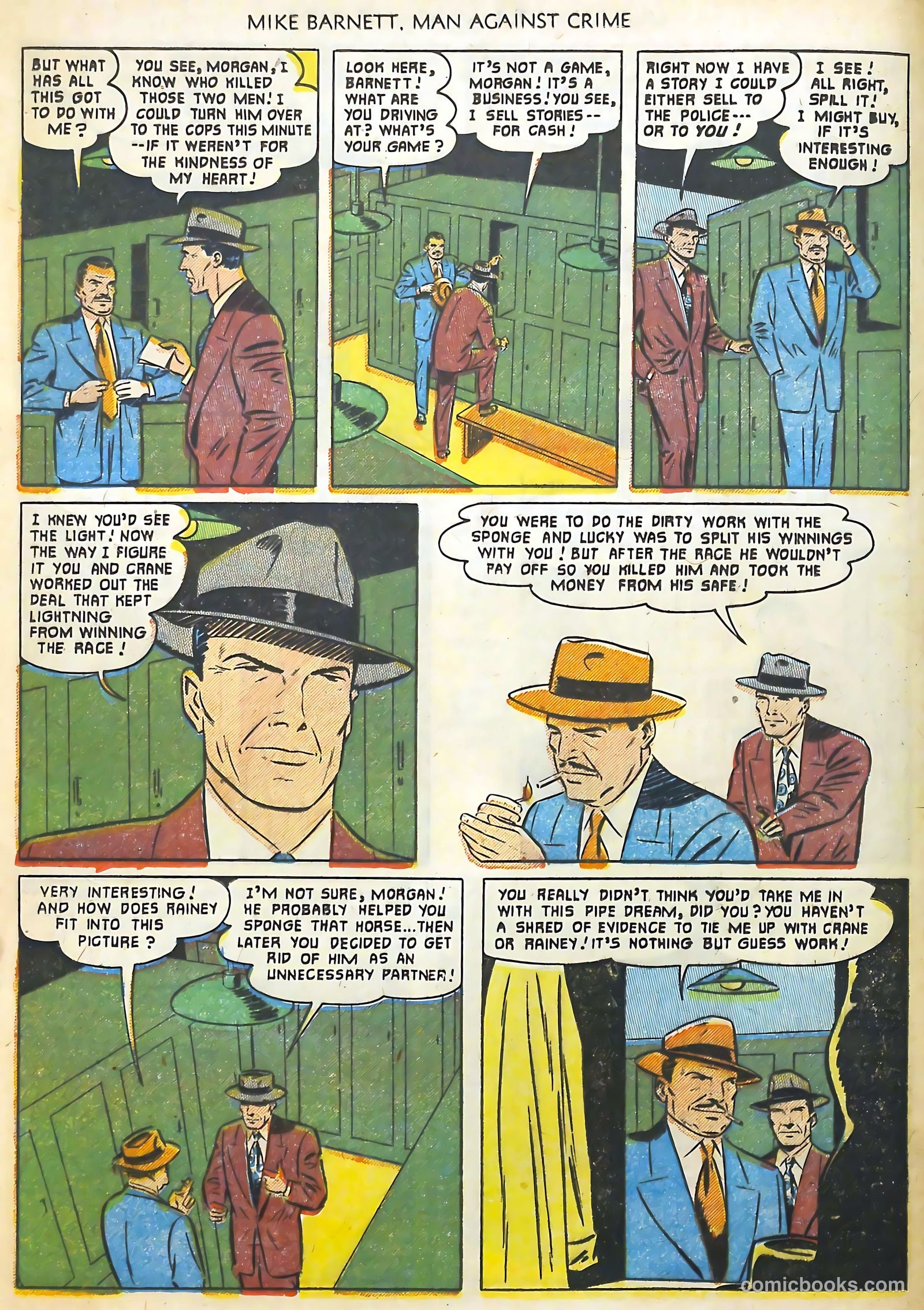 Mike Barnett, Man Against Crime #3 (1952) — page 12 of 36