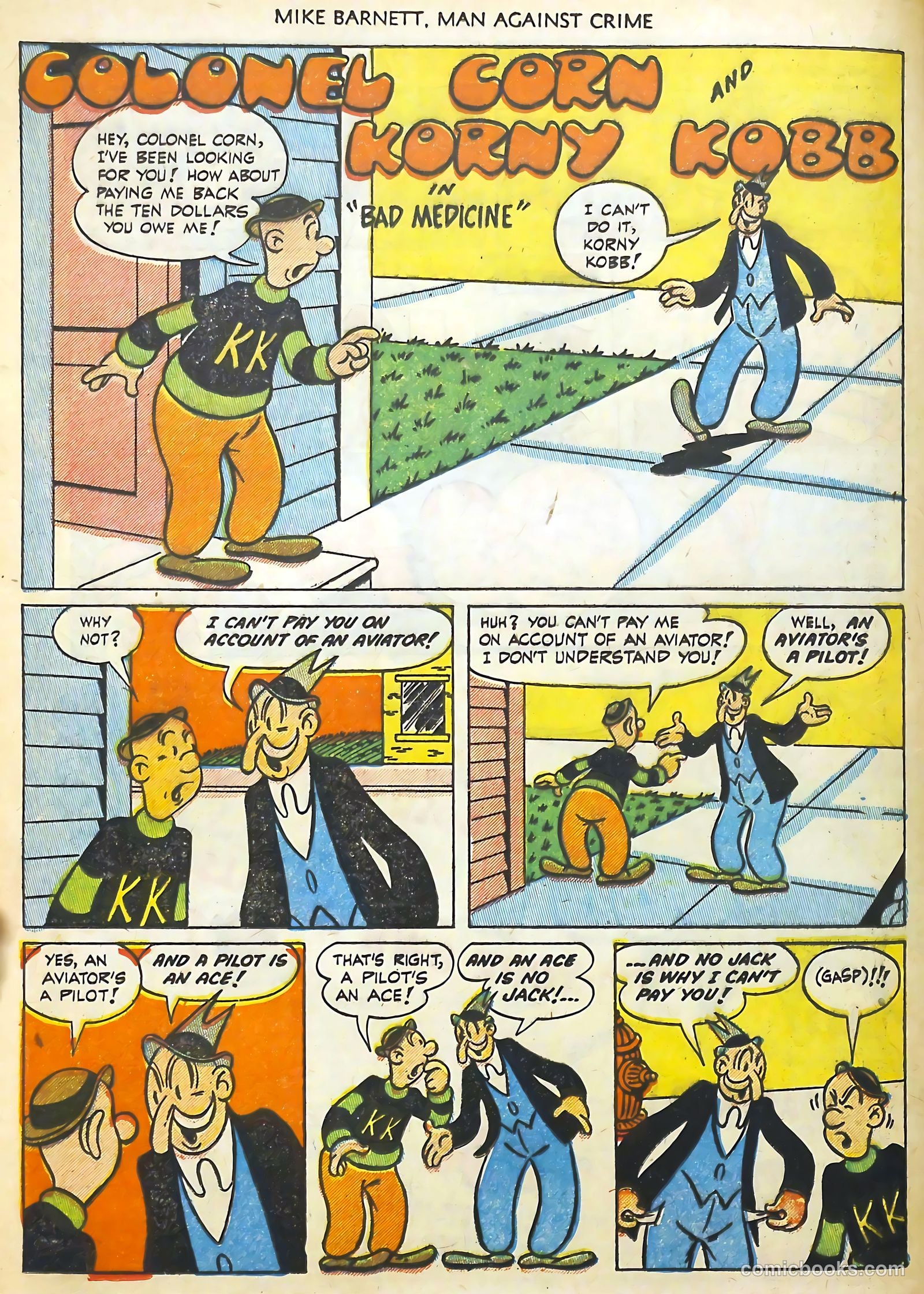 Mike Barnett, Man Against Crime #3 (1952) — page 16 of 36