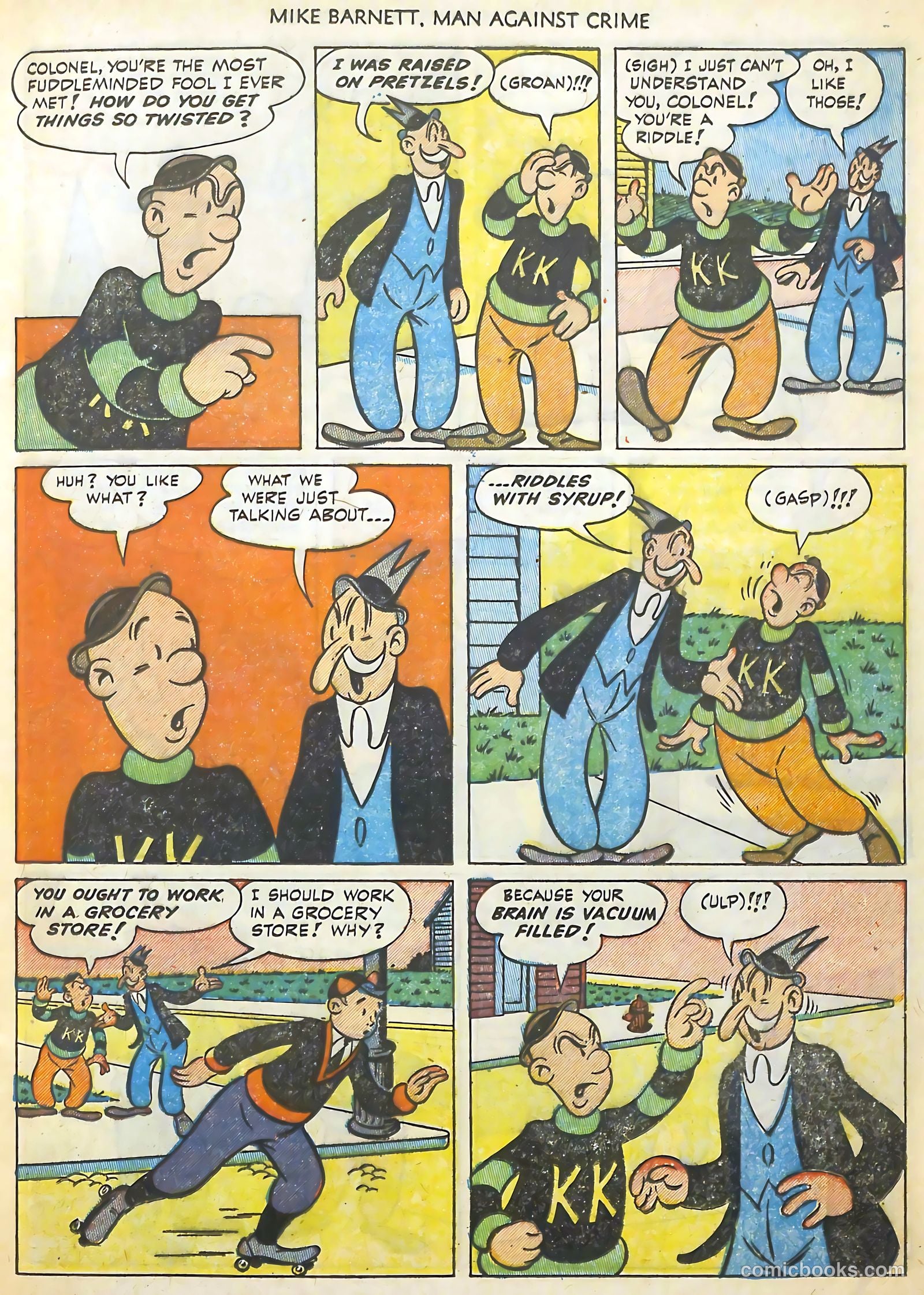 Mike Barnett, Man Against Crime #3 (1952) — page 17 of 36