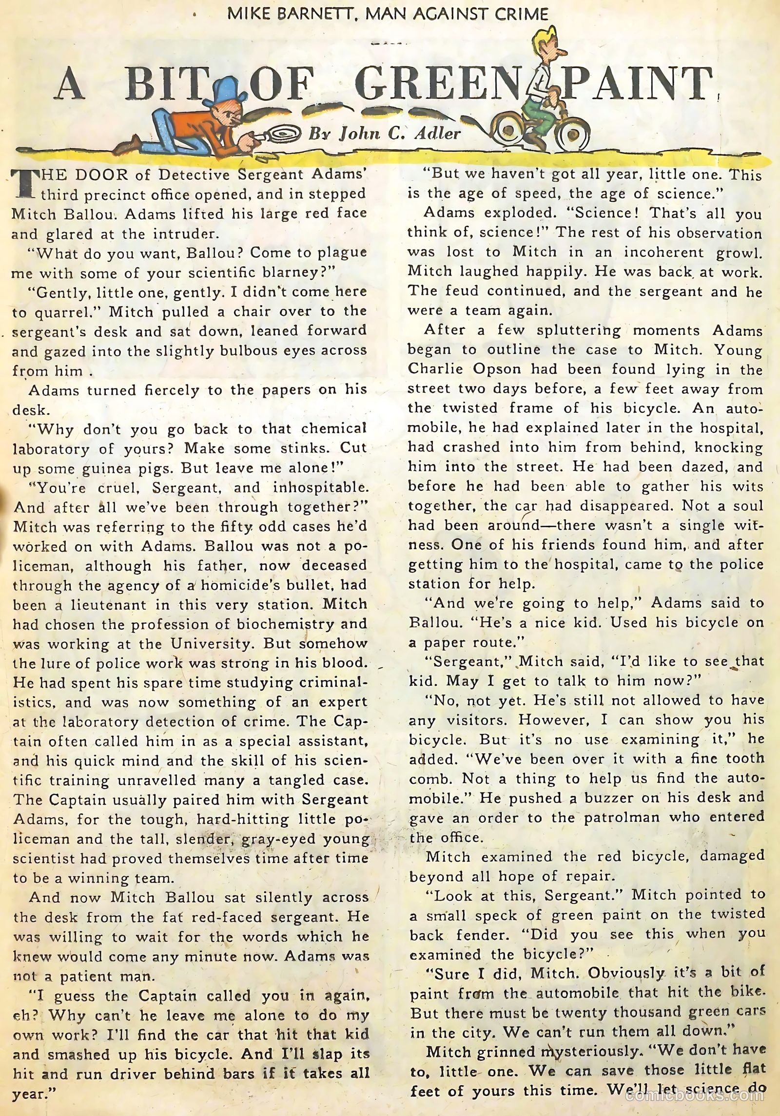 Mike Barnett, Man Against Crime #3 (1952) — page 20 of 36