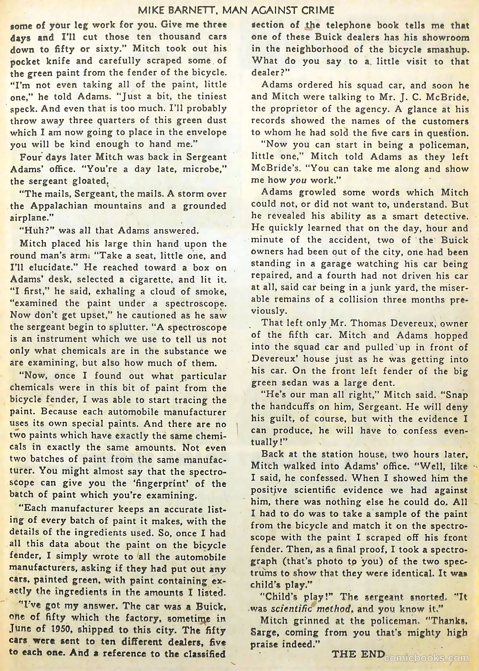 Mike Barnett, Man Against Crime #3 (1952) — page 21 of 36