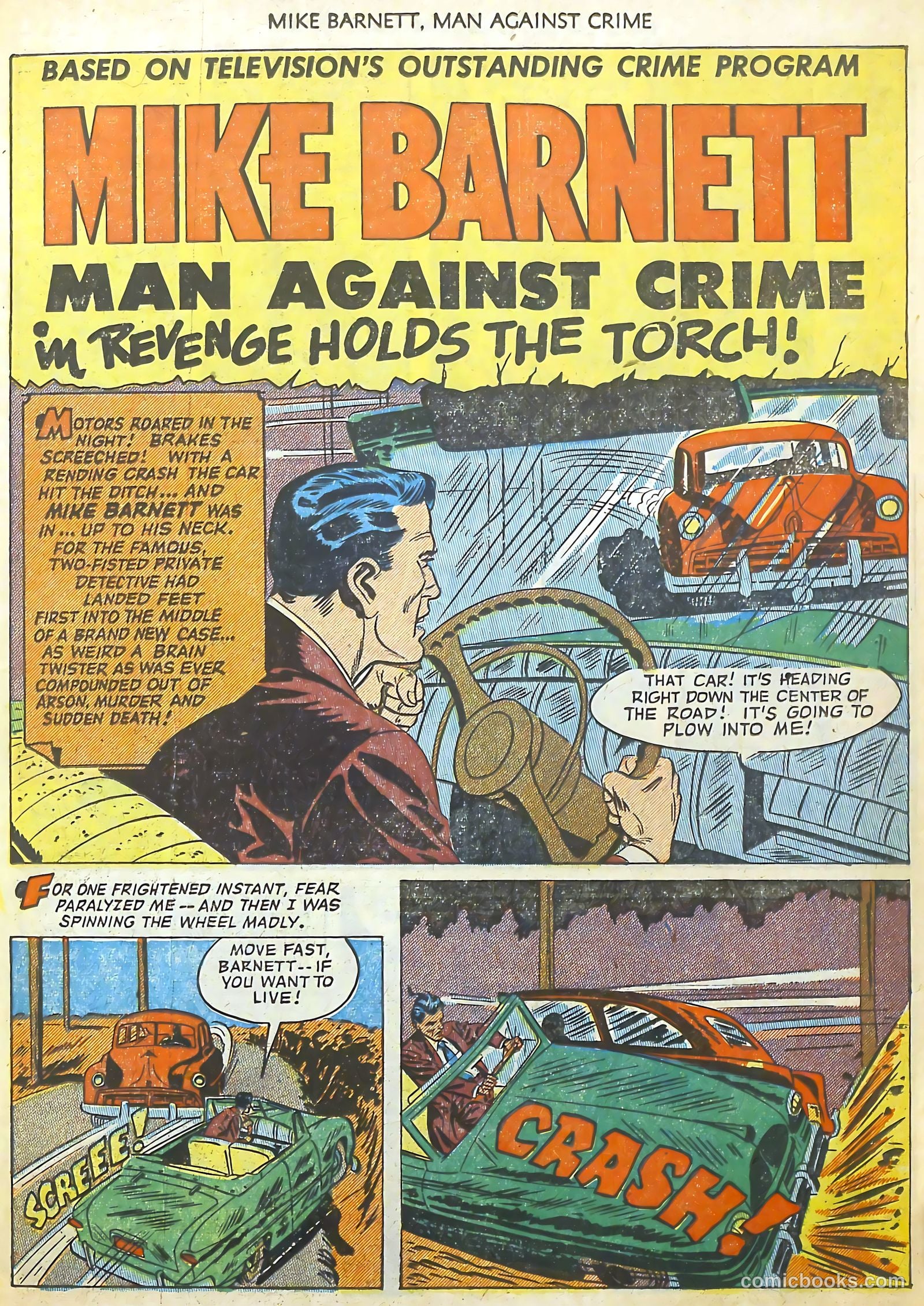 Mike Barnett, Man Against Crime #3 (1952) — page 23 of 36