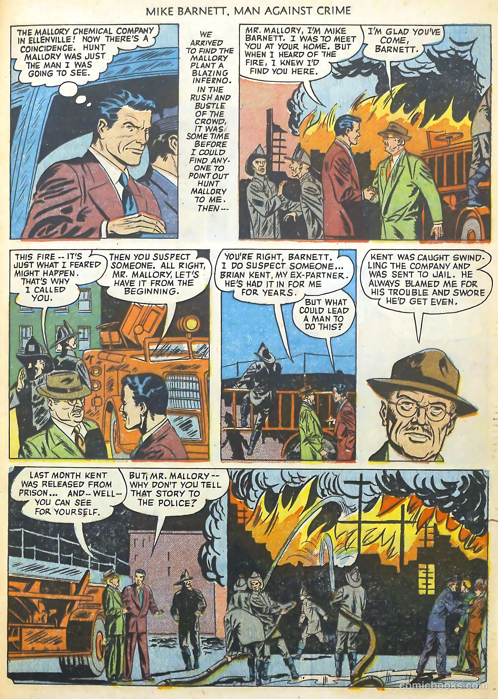 Mike Barnett, Man Against Crime #3 (1952) — page 25 of 36