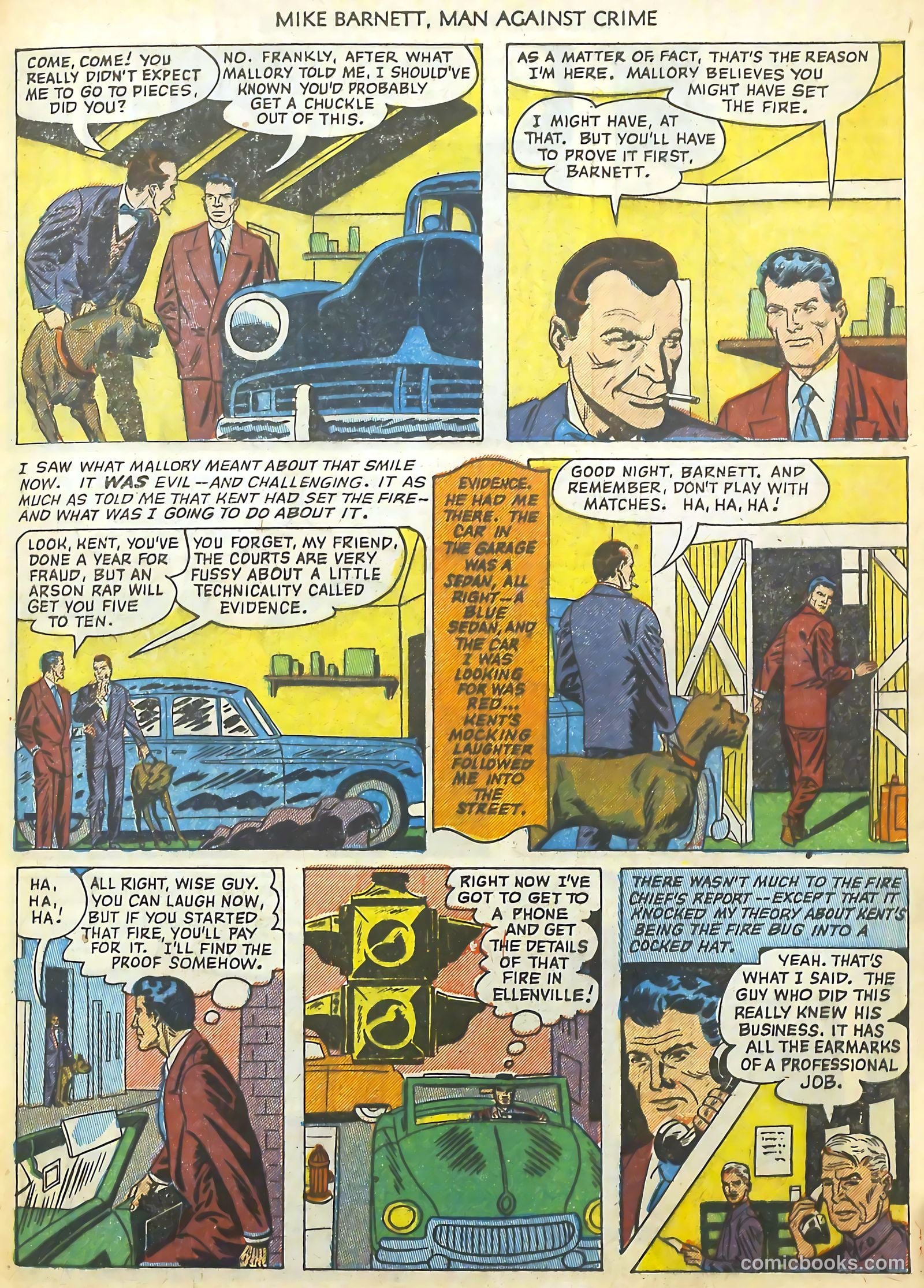 Mike Barnett, Man Against Crime #3 (1952) — page 29 of 36