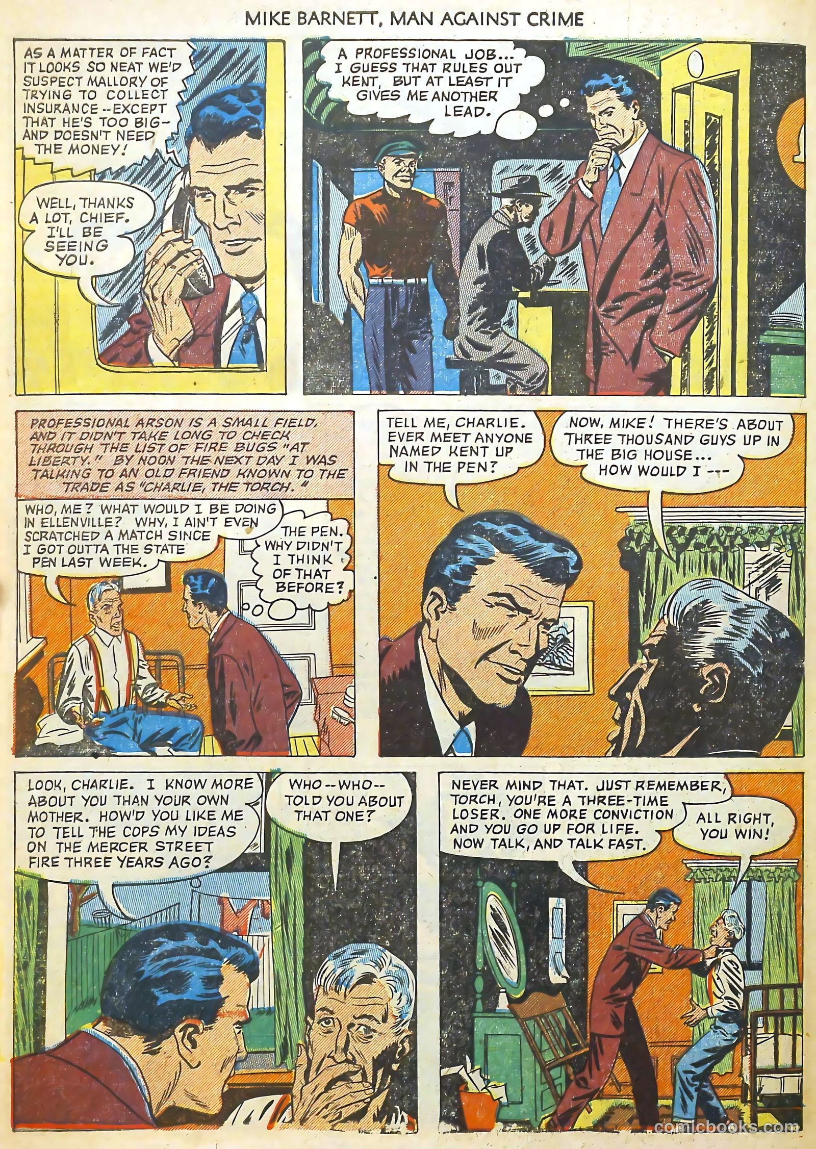 Mike Barnett, Man Against Crime #3 (1952) — page 30 of 36