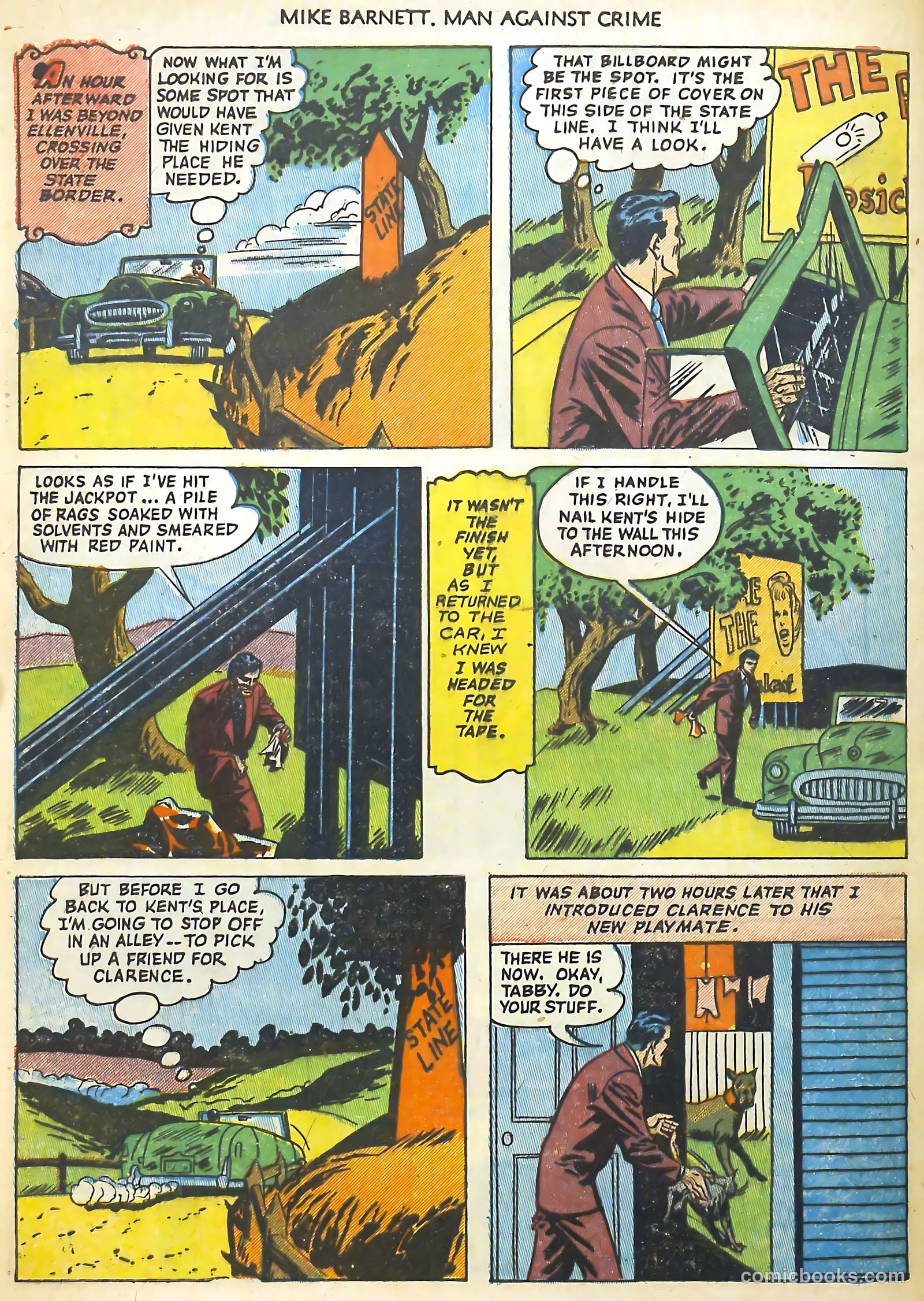 Mike Barnett, Man Against Crime #3 (1952) — page 32 of 36