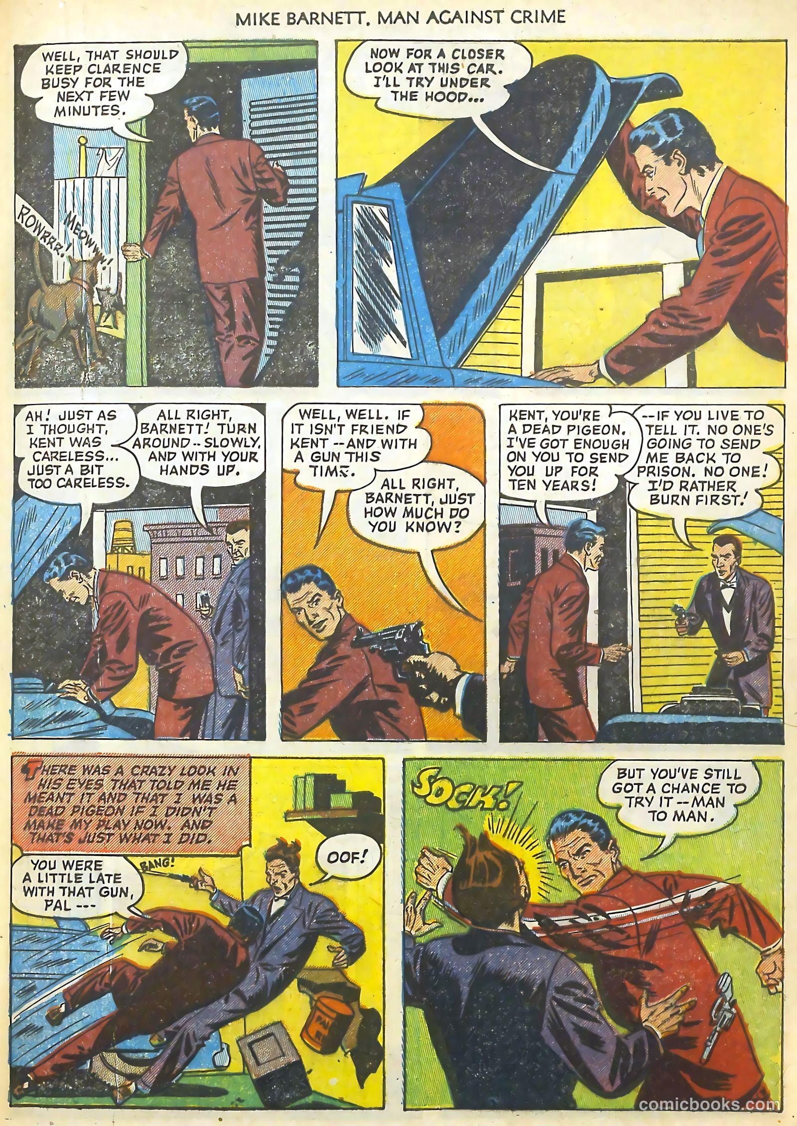 Mike Barnett, Man Against Crime #3 (1952) — page 33 of 36