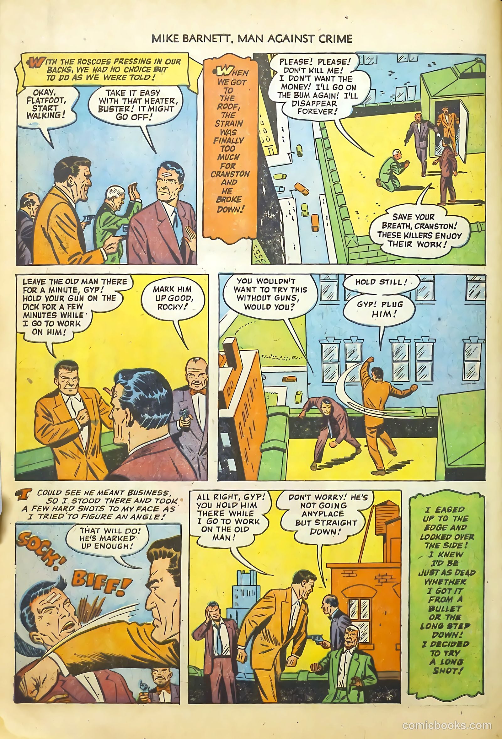 Mike Barnett, Man Against Crime #4 (1952) — page 10 of 36
