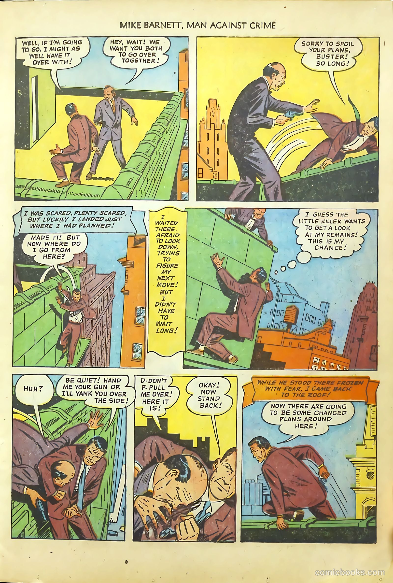 Mike Barnett, Man Against Crime #4 (1952) — page 11 of 36