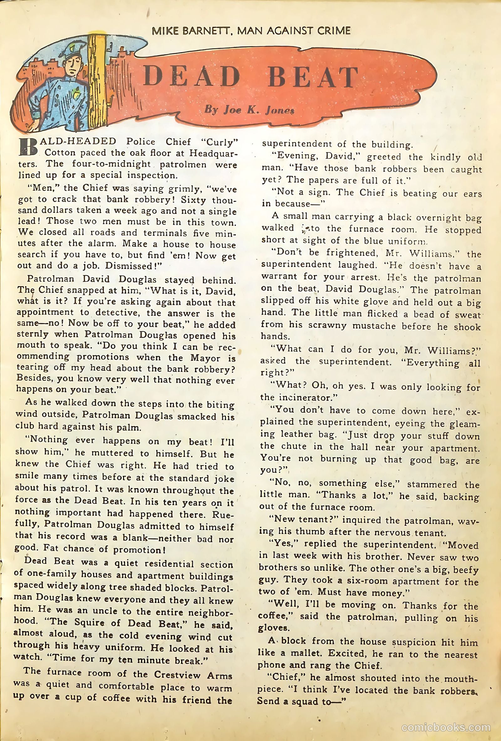 Mike Barnett, Man Against Crime #4 (1952) — page 17 of 36