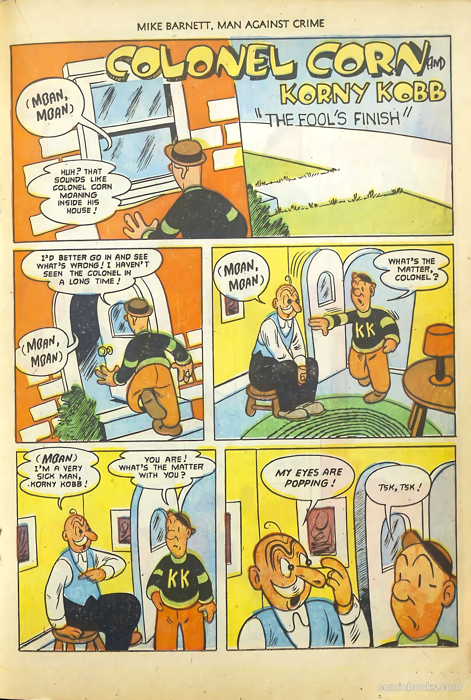 Mike Barnett, Man Against Crime #4 (1952) — page 19 of 36