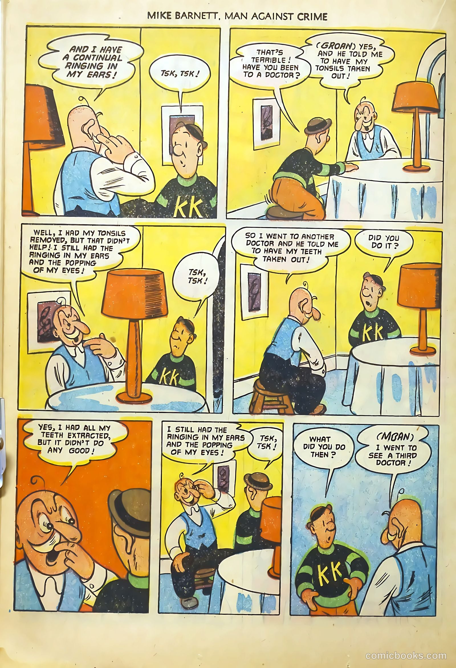 Mike Barnett, Man Against Crime #4 (1952) — page 20 of 36