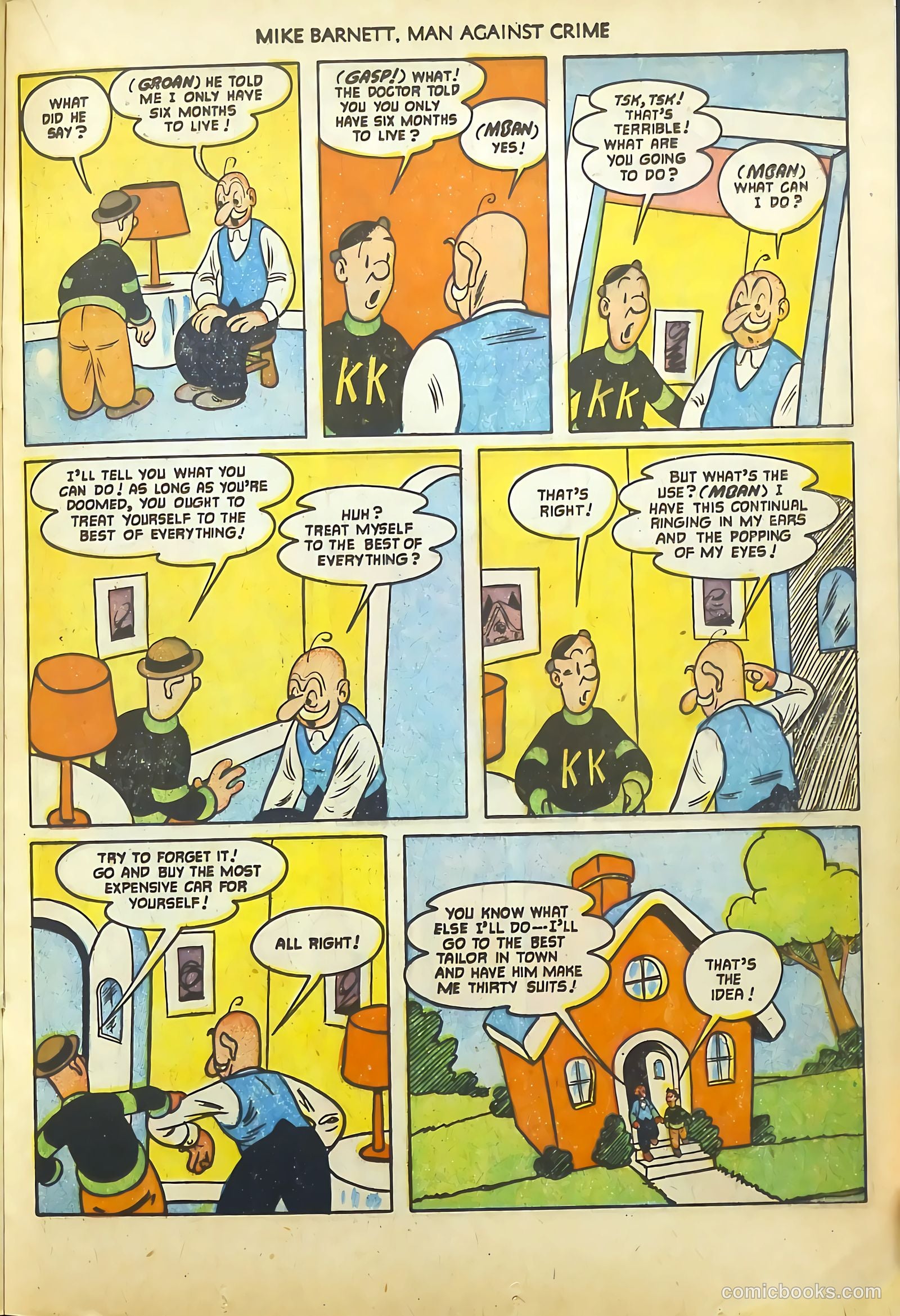 Mike Barnett, Man Against Crime #4 (1952) — page 21 of 36