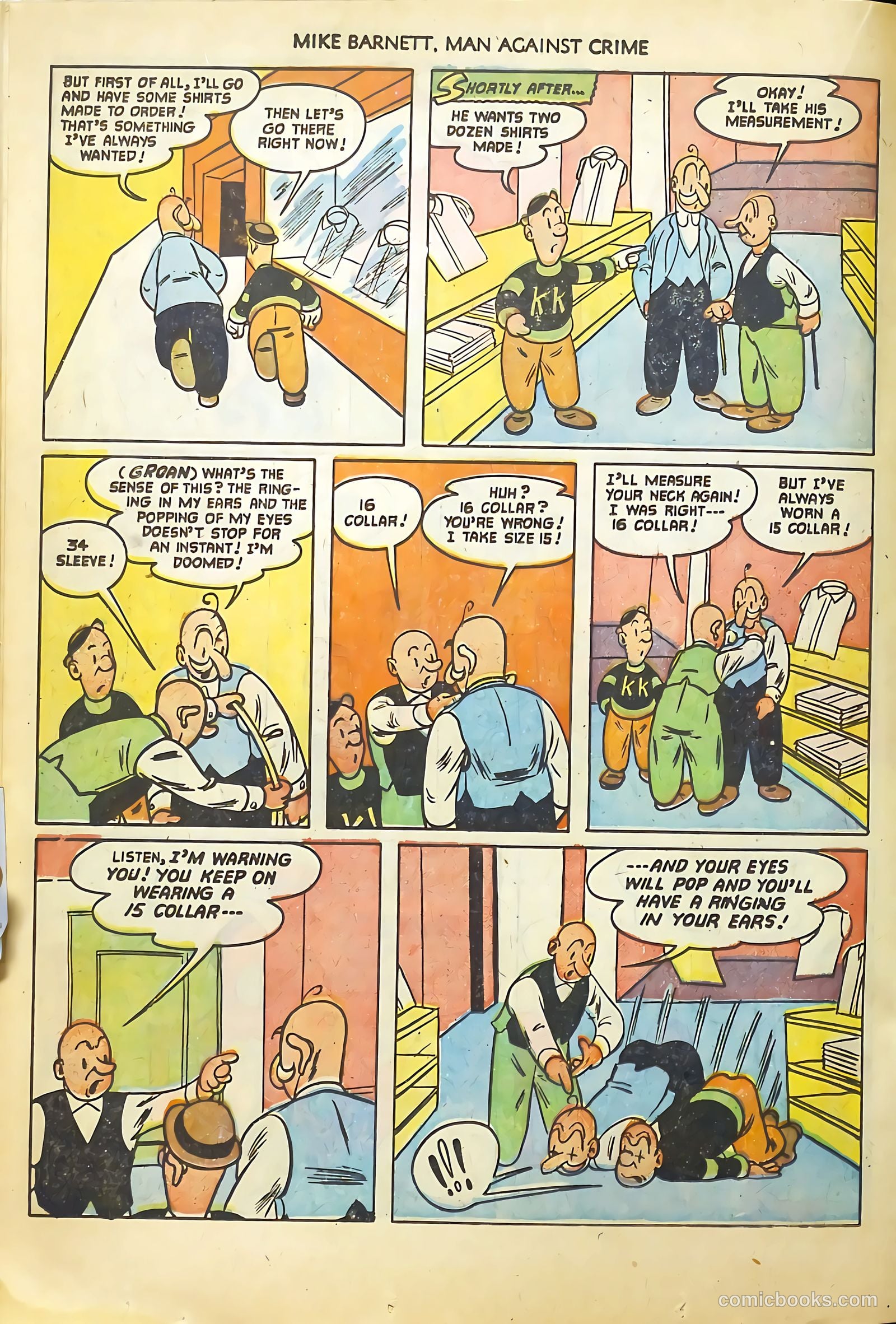 Mike Barnett, Man Against Crime #4 (1952) — page 22 of 36